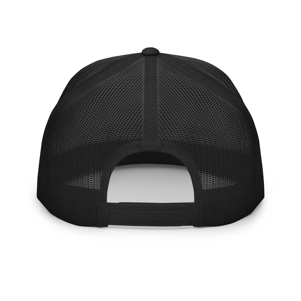 Gorra trucker de cinco paneles "619" | E Luna Brand CLASSIC | 1 Logo Hilo Azul Marino | Edición Puff 3D