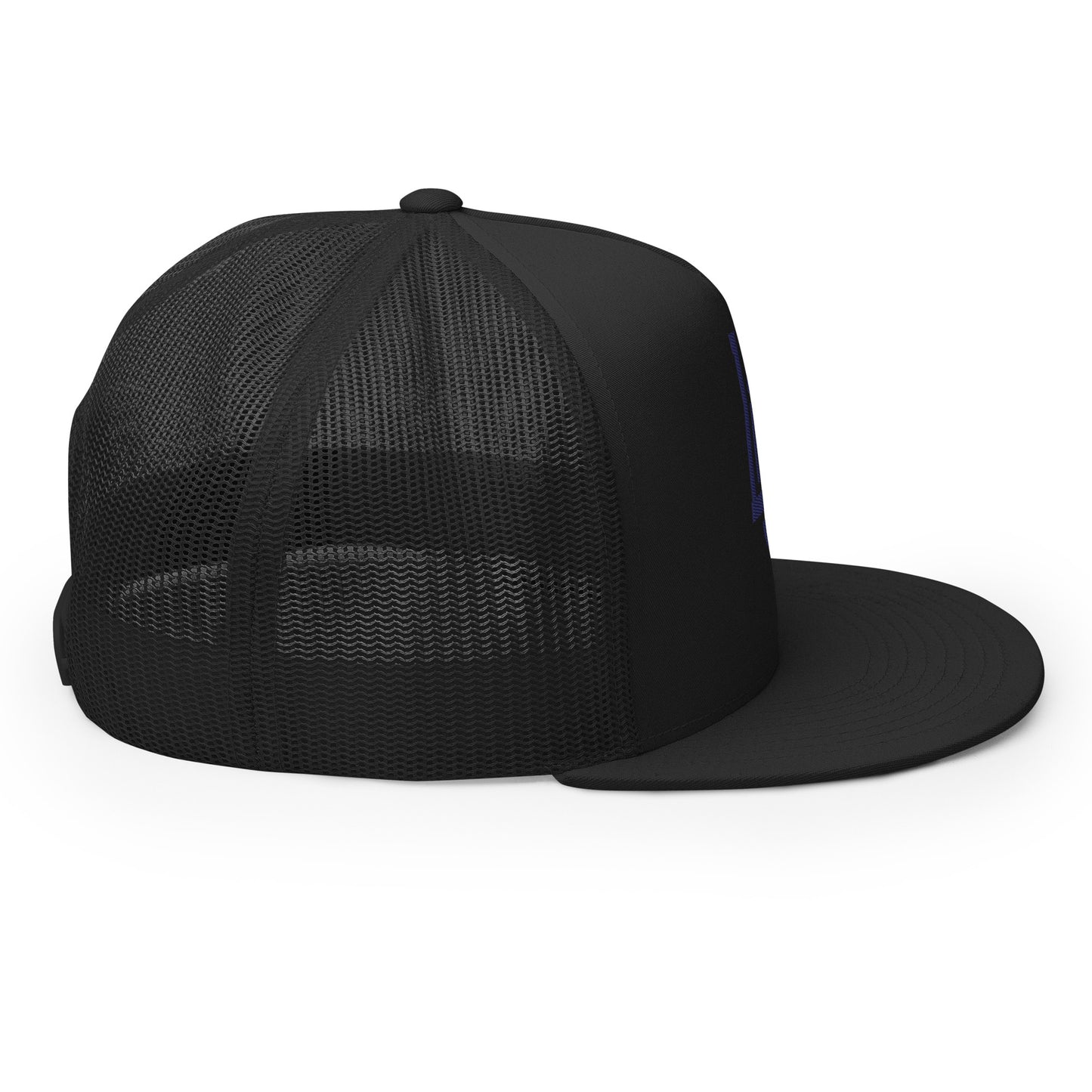 "LOS" Five Panel Trucker Cap | Yupoong 6006 | E Luna CLASSIC 1 Navy Thread Front Logo