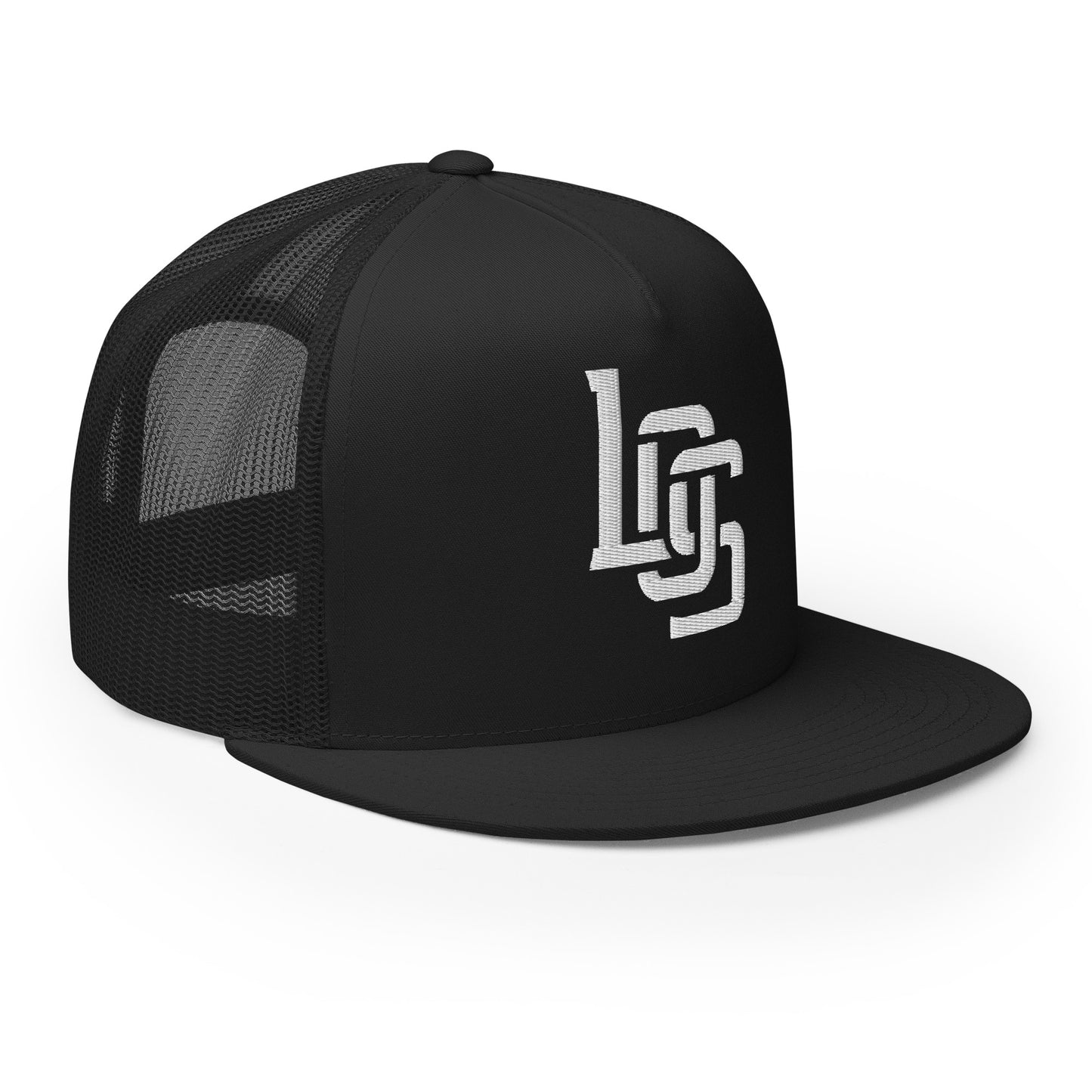 "LOS" Five Panel Trucker Cap | Yupoong 6006 | E Luna CLASSIC 1 White Thread Front Logo