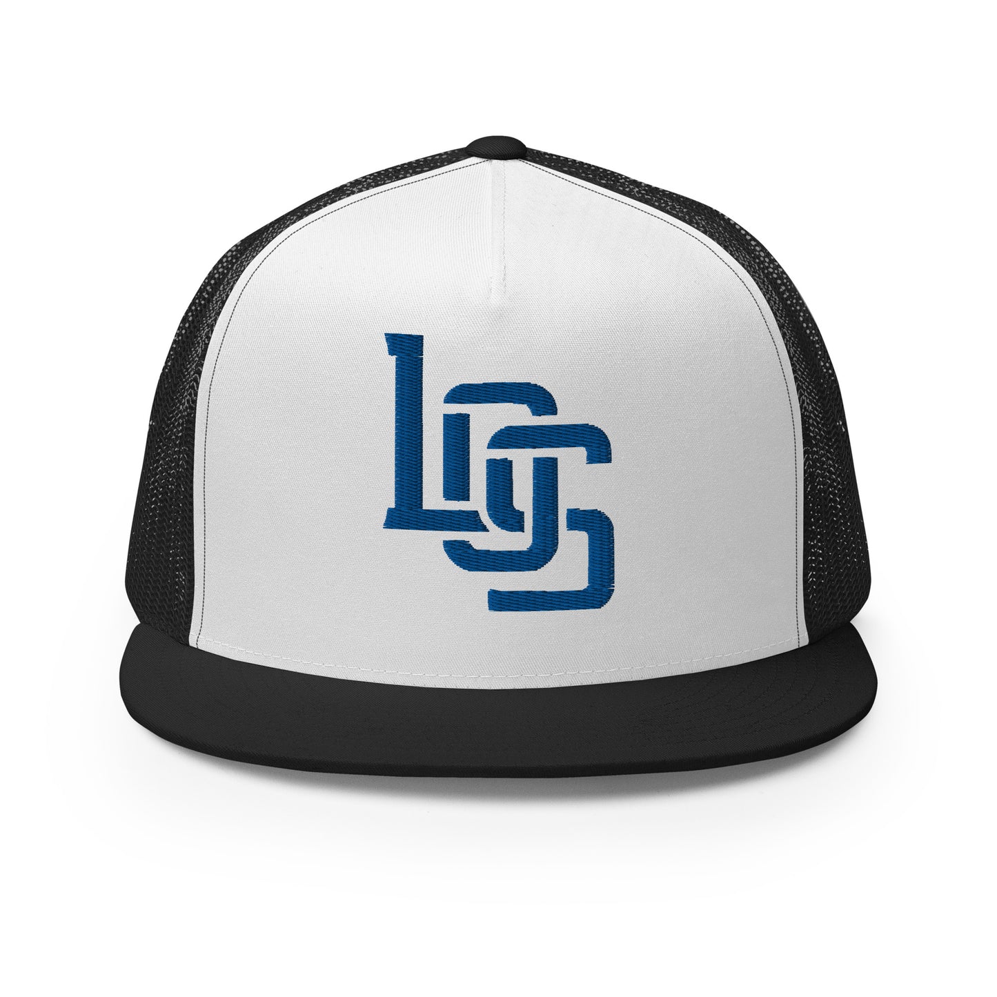 "LOS" Five Panel Trucker Cap | Yupoong 6006 | E Luna CLASSIC 1 Royal Thread Front Logo