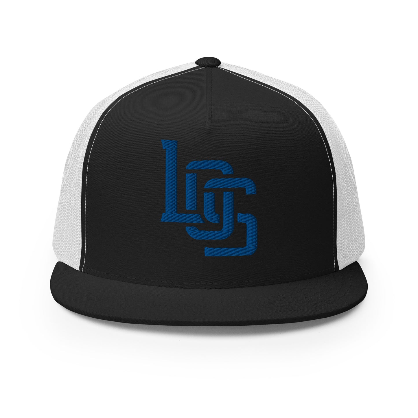 "LOS" Five Panel Trucker Cap | Yupoong 6006 | E Luna CLASSIC 1 Royal Thread Front Logo
