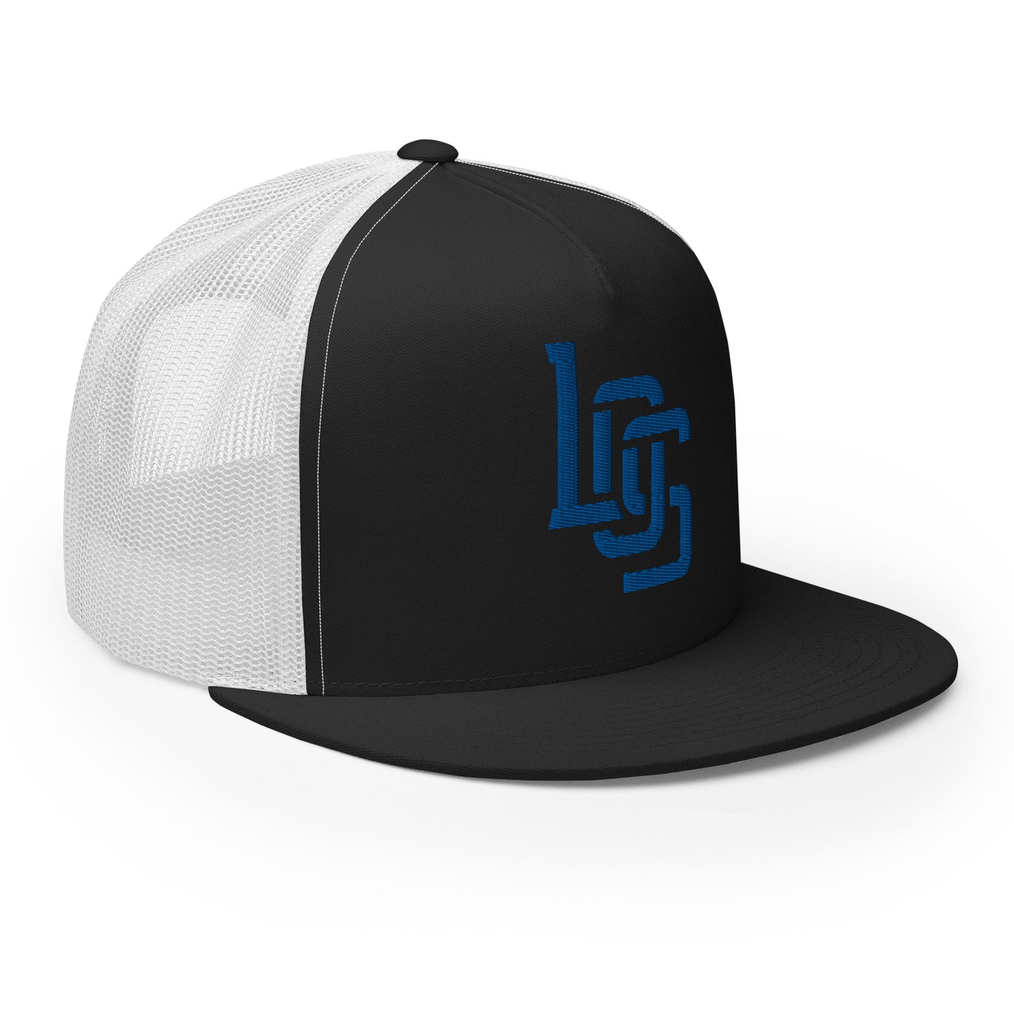 "LOS" Five Panel Trucker Cap | Yupoong 6006 | E Luna CLASSIC 1 Royal Thread Front Logo