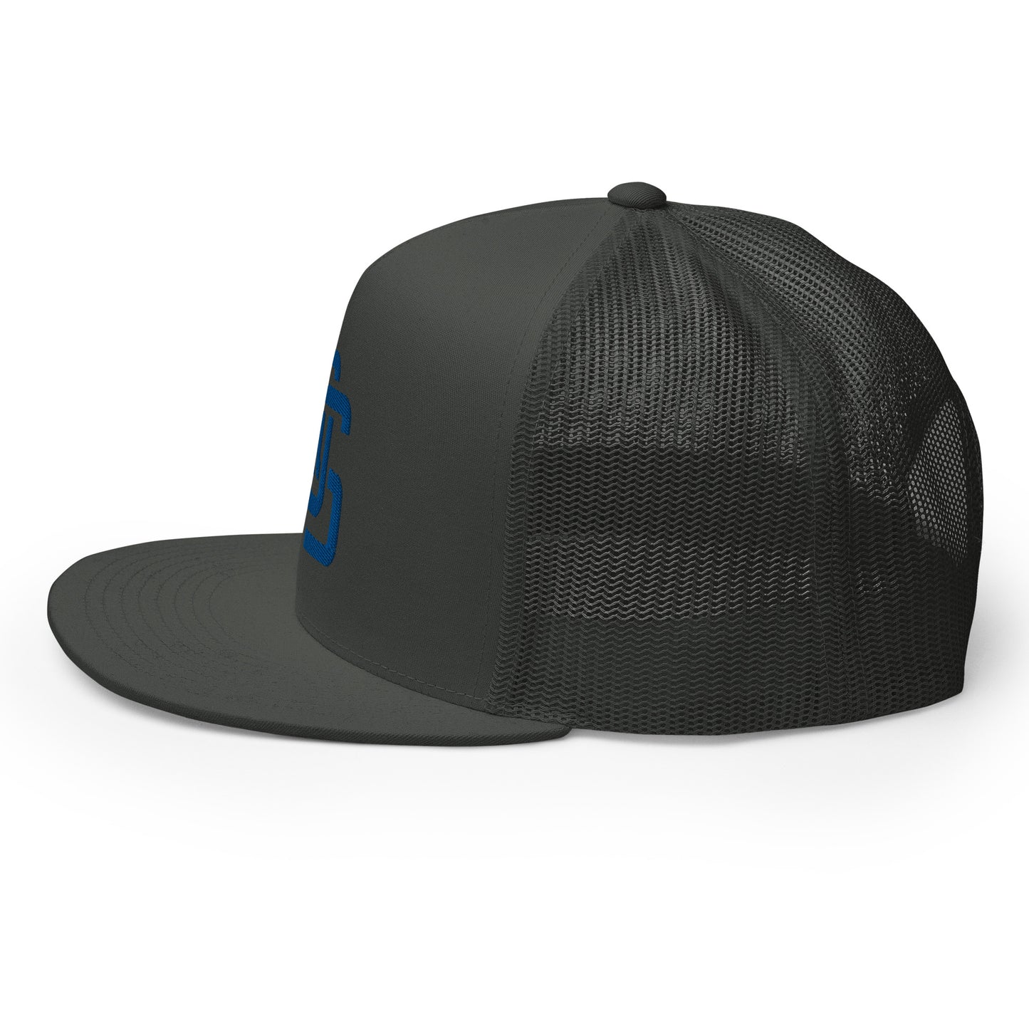 "LOS" Five Panel Trucker Cap | Yupoong 6006 | E Luna CLASSIC 1 Royal Thread Front Logo