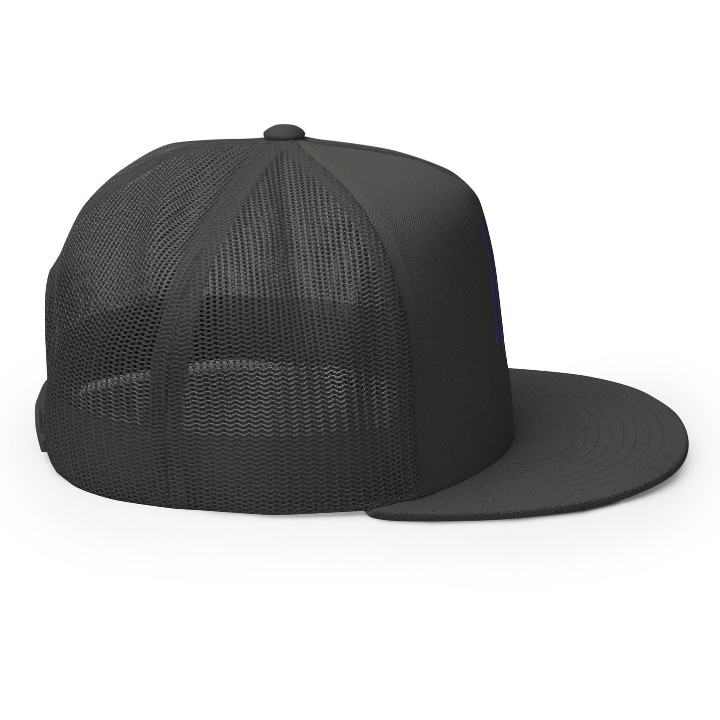 "LOS" Five Panel Trucker Cap | Yupoong 6006 | E Luna CLASSIC 1 Navy Thread Front Logo