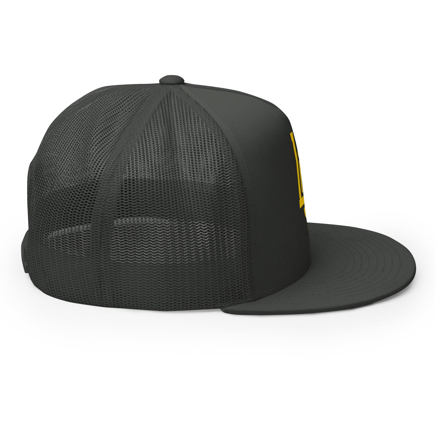 "LOS" Five Panel Trucker Cap | Yupoong 6006 | E Luna CLASSIC 1 Gold Thread Front Logo