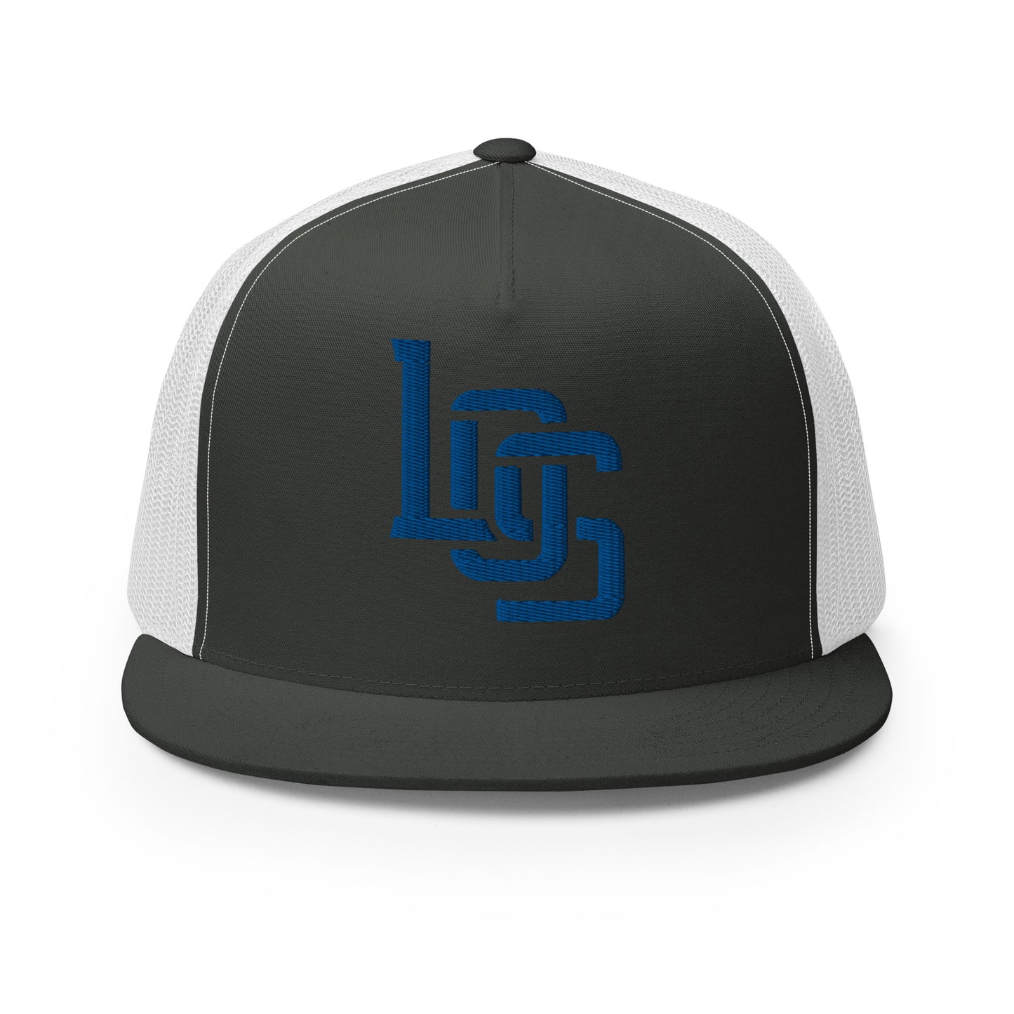 "LOS" Five Panel Trucker Cap | Yupoong 6006 | E Luna CLASSIC 1 Royal Thread Front Logo