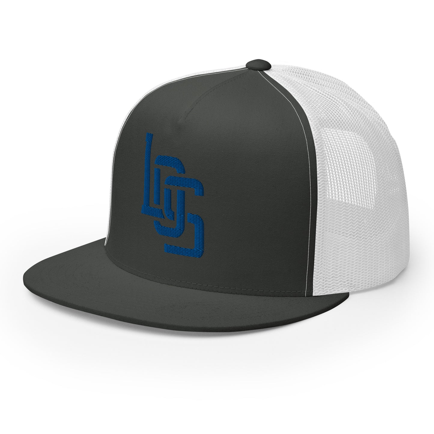 "LOS" Five Panel Trucker Cap | Yupoong 6006 | E Luna CLASSIC 1 Royal Thread Front Logo