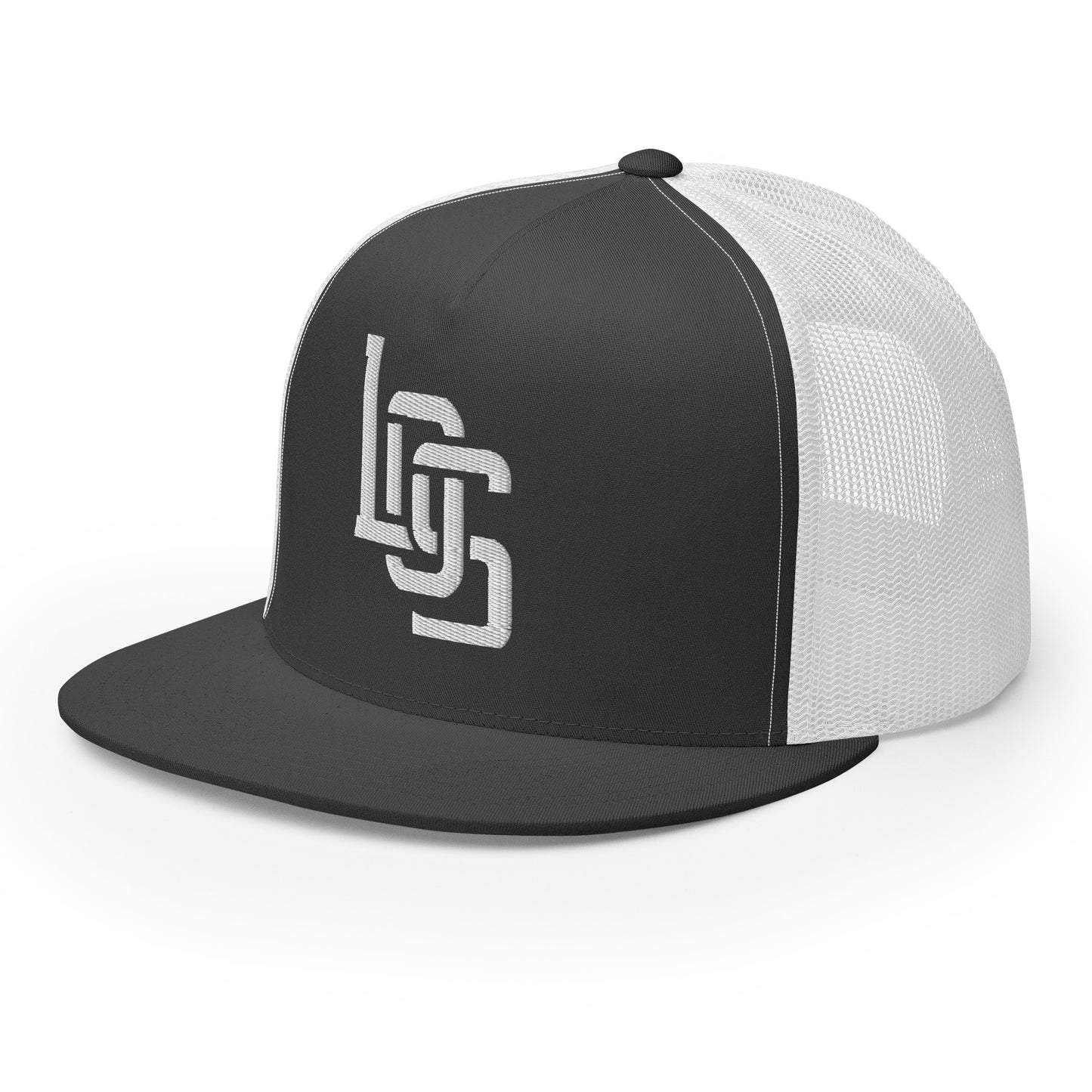 "LOS" Five Panel Trucker Cap | Yupoong 6006 | E Luna CLASSIC 1 White Thread Front Logo