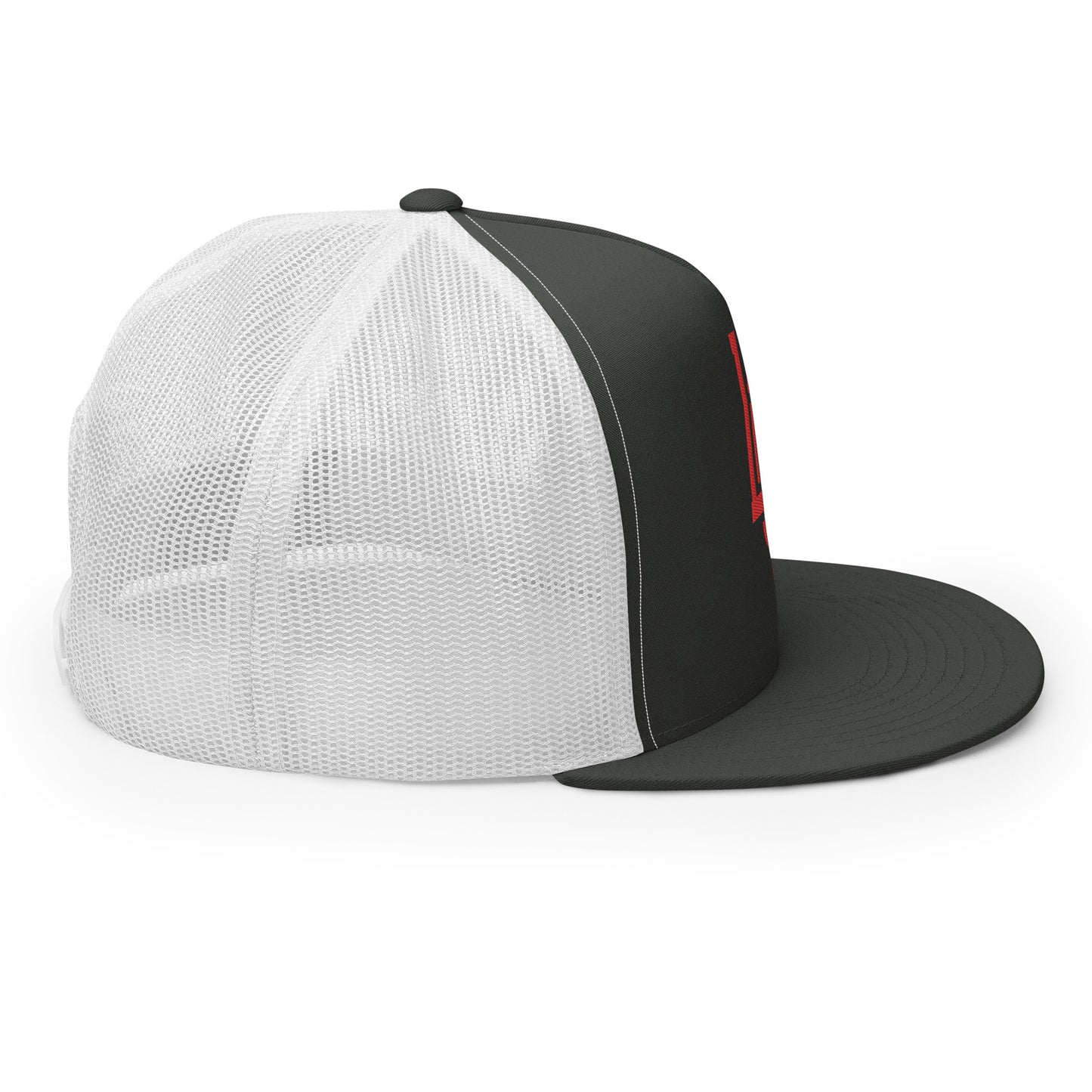 "LOS" Five Panel Trucker Cap | Yupoong 6006 | E Luna CLASSIC 1 Red Thread Front Logo