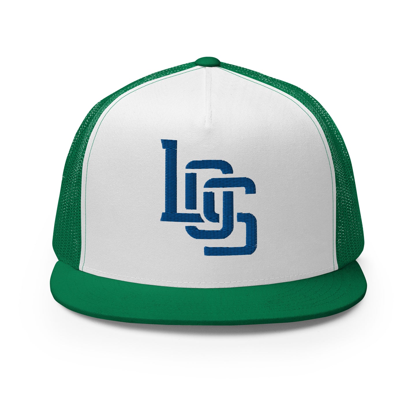 "LOS" Five Panel Trucker Cap | Yupoong 6006 | E Luna CLASSIC 1 Royal Thread Front Logo
