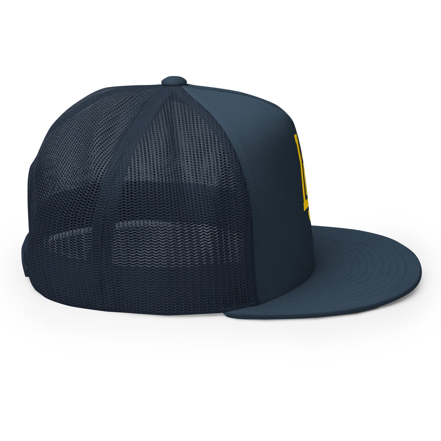 "LOS" Five Panel Trucker Cap | Yupoong 6006 | E Luna CLASSIC 1 Gold Thread Front Logo