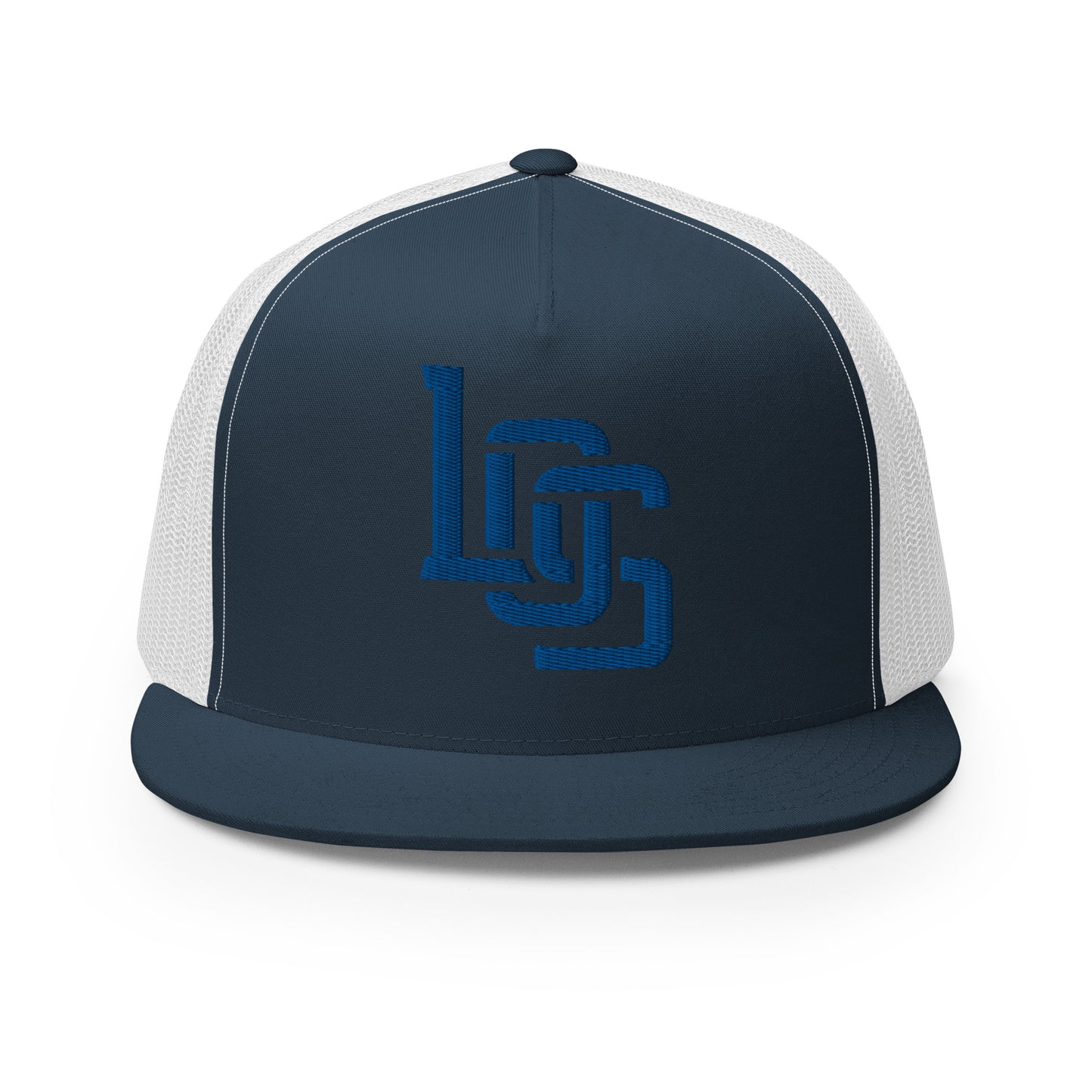 "LOS" Five Panel Trucker Cap | Yupoong 6006 | E Luna CLASSIC 1 Royal Thread Front Logo