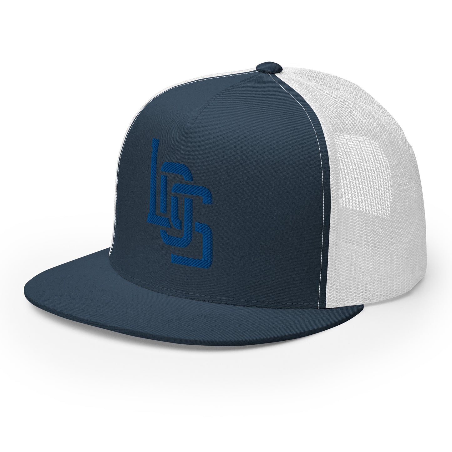 "LOS" Five Panel Trucker Cap | Yupoong 6006 | E Luna CLASSIC 1 Royal Thread Front Logo