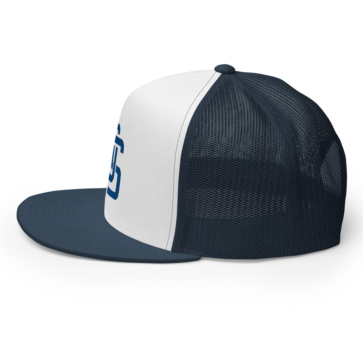 "LOS" Five Panel Trucker Cap | Yupoong 6006 | E Luna CLASSIC 1 Royal Thread Front Logo