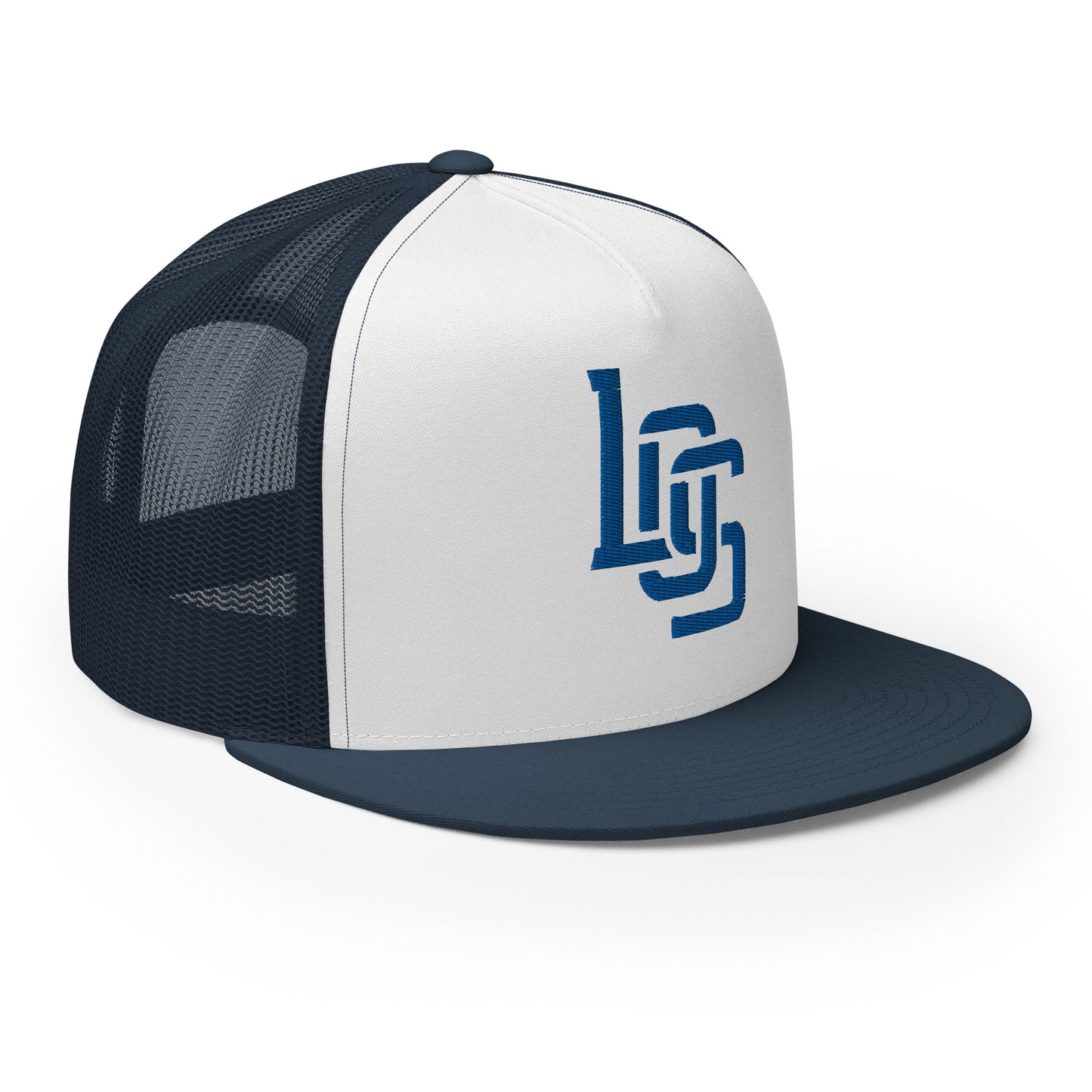 "LOS" Five Panel Trucker Cap | Yupoong 6006 | E Luna CLASSIC 1 Royal Thread Front Logo