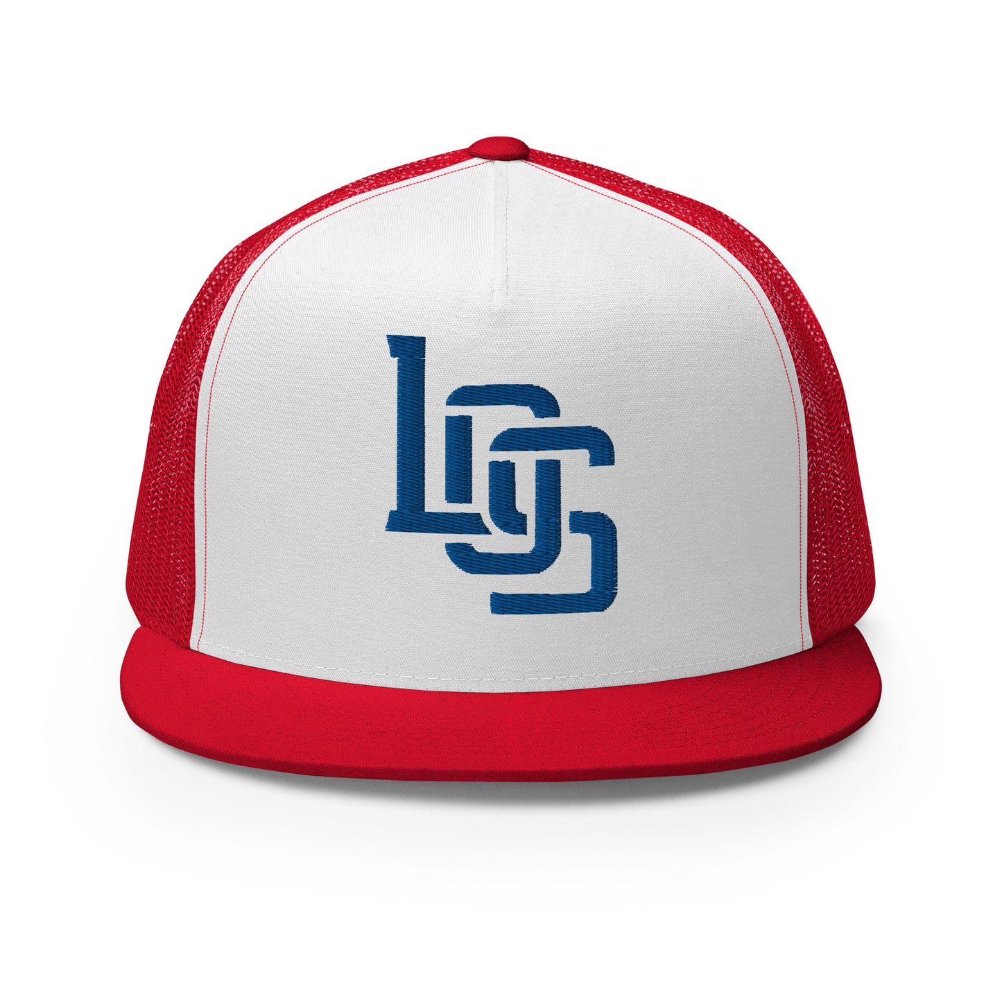 "LOS" Five Panel Trucker Cap | Yupoong 6006 | E Luna CLASSIC 1 Royal Thread Front Logo