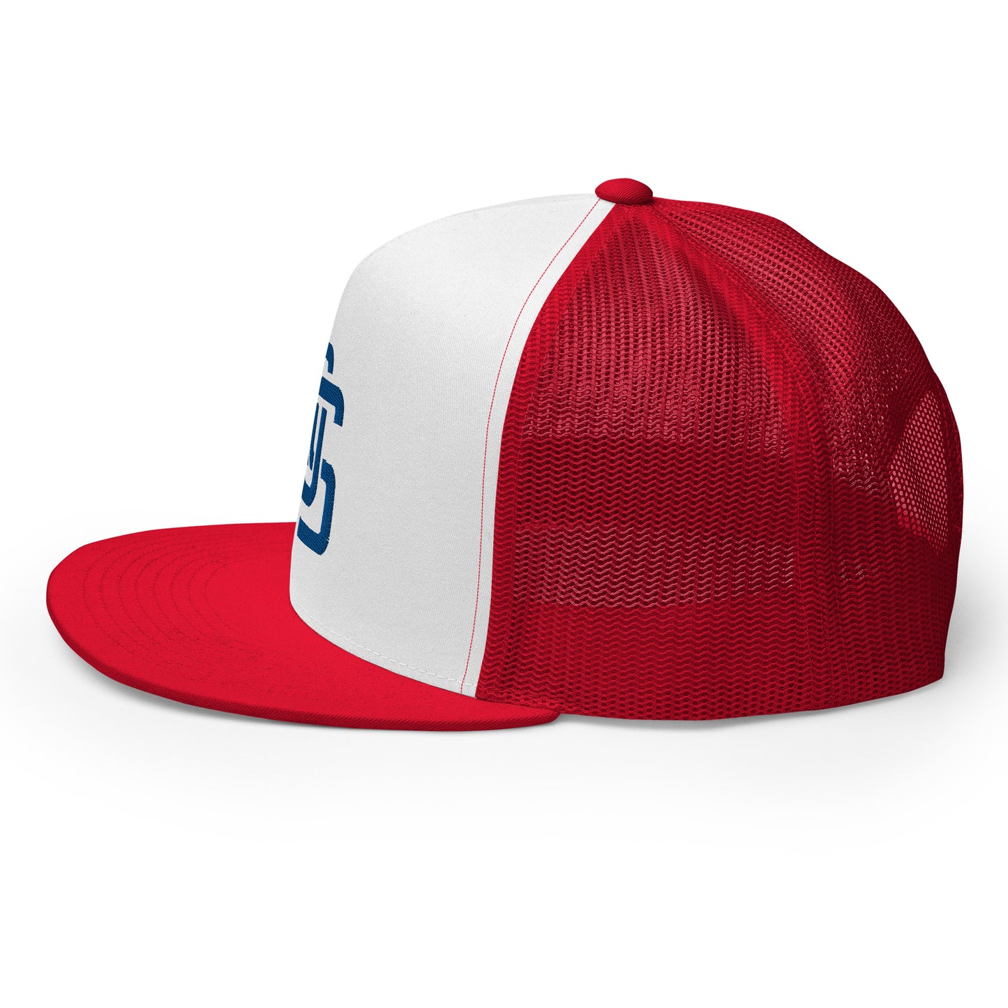 "LOS" Five Panel Trucker Cap | Yupoong 6006 | E Luna CLASSIC 1 Royal Thread Front Logo