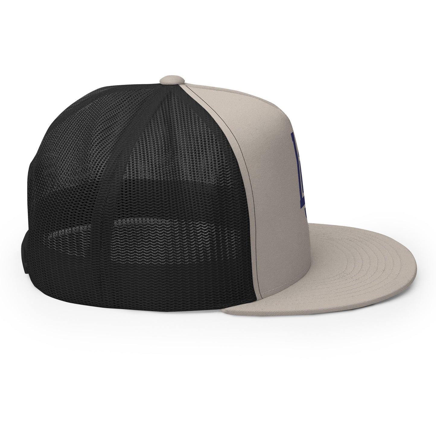 "LOS" Five Panel Trucker Cap | Yupoong 6006 | E Luna CLASSIC 1 Navy Thread Front Logo