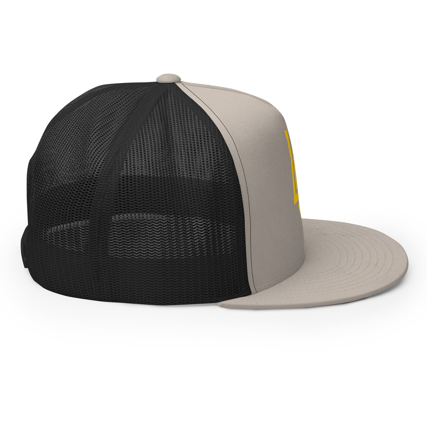 "LOS" Five Panel Trucker Cap | Yupoong 6006 | E Luna CLASSIC 1 Gold Thread Front Logo