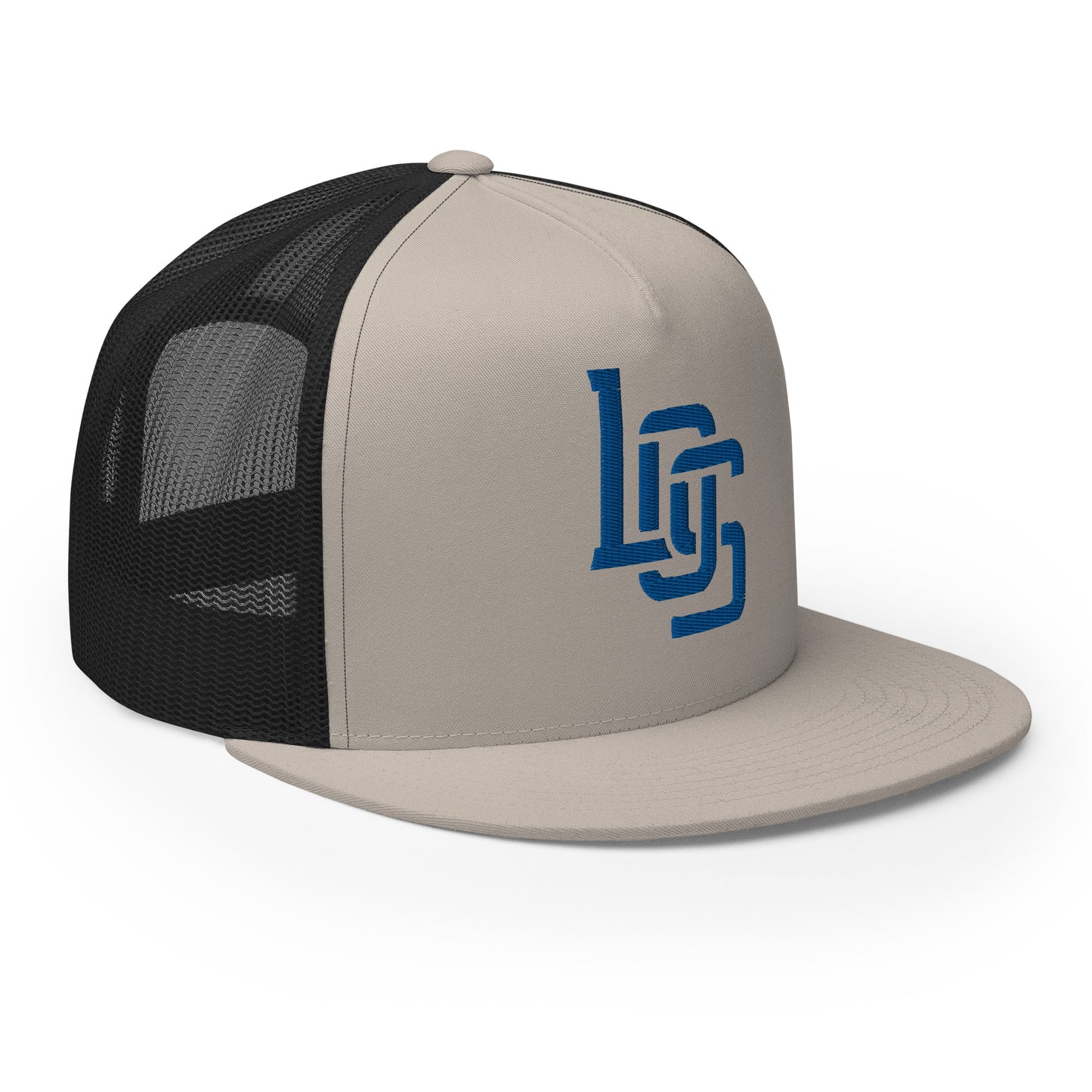 "LOS" Five Panel Trucker Cap | Yupoong 6006 | E Luna CLASSIC 1 Royal Thread Front Logo