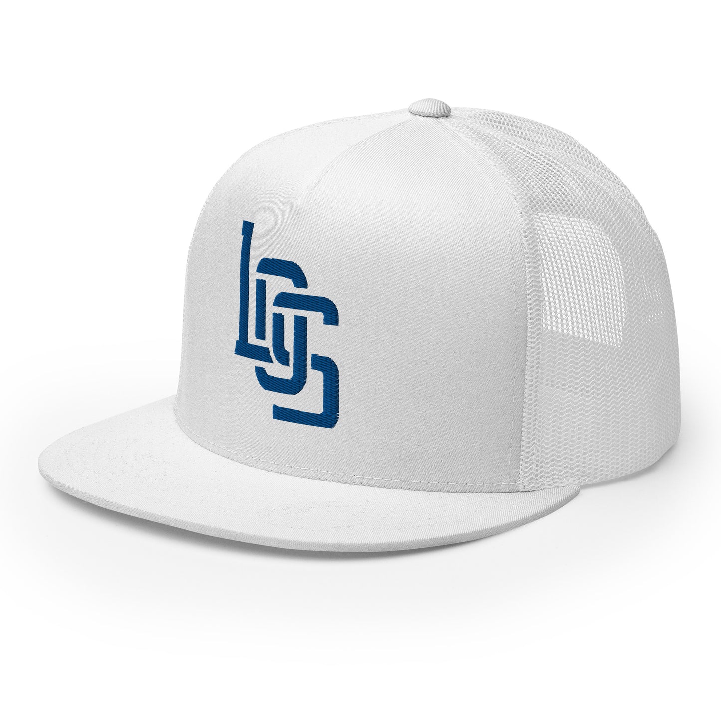 "LOS" Five Panel Trucker Cap | Yupoong 6006 | E Luna CLASSIC 1 Royal Thread Front Logo