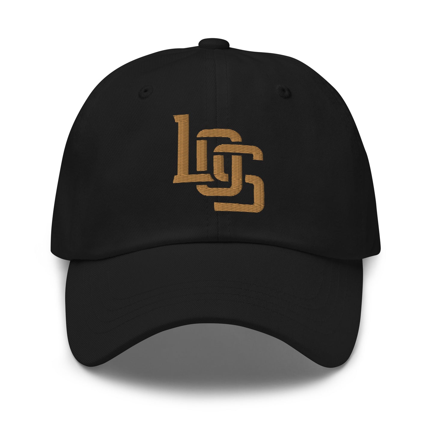 "LOS" Classic Dad Hat | E Luna Brand ESSENTIAL | 2 Old Gold Thread Logos