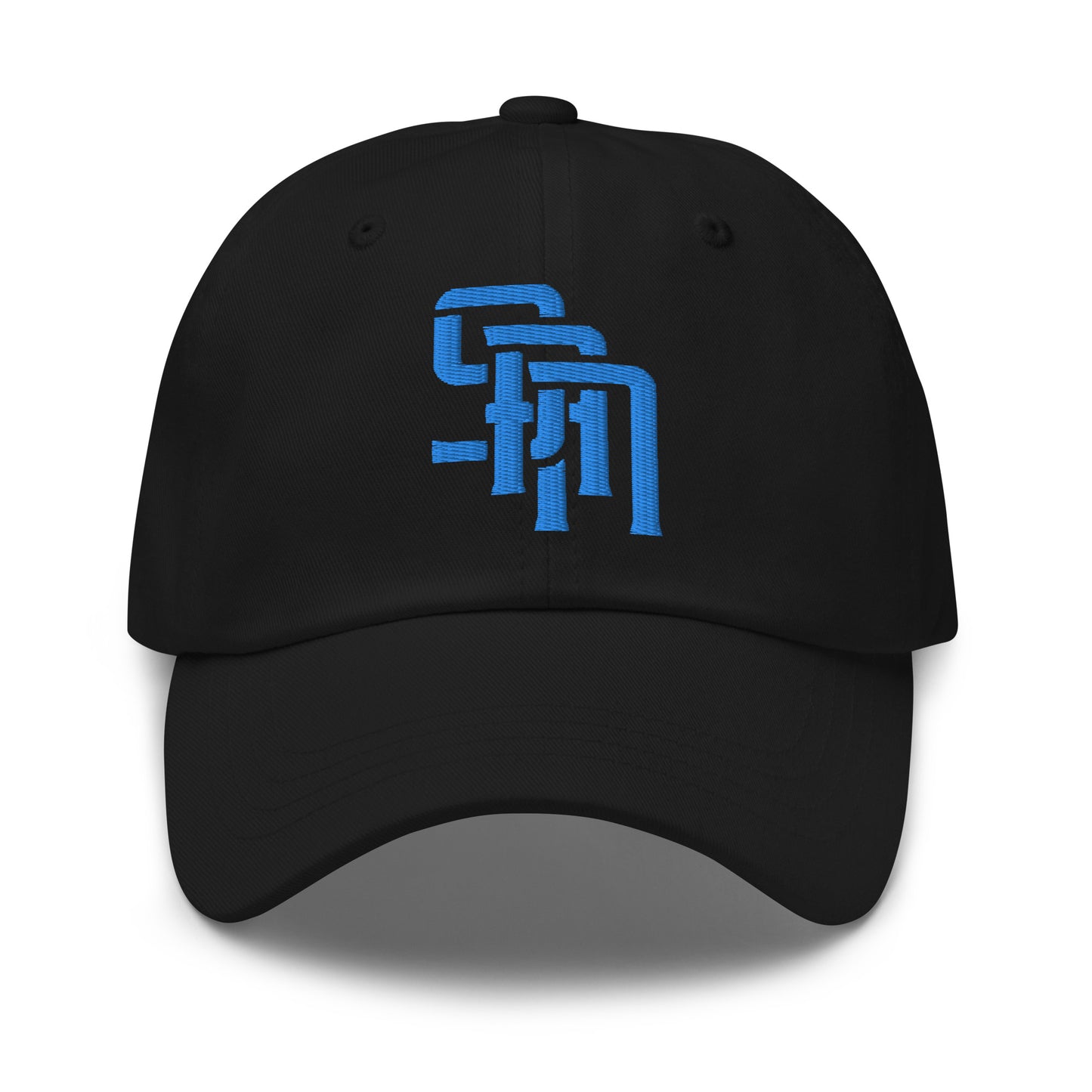 "SAN" Classic Dad Hat | Yupoong 6245CM | E Luna Brand ESSENTIAL Duocrest 2 Aqua/Teal Thread Logos: Front & Left