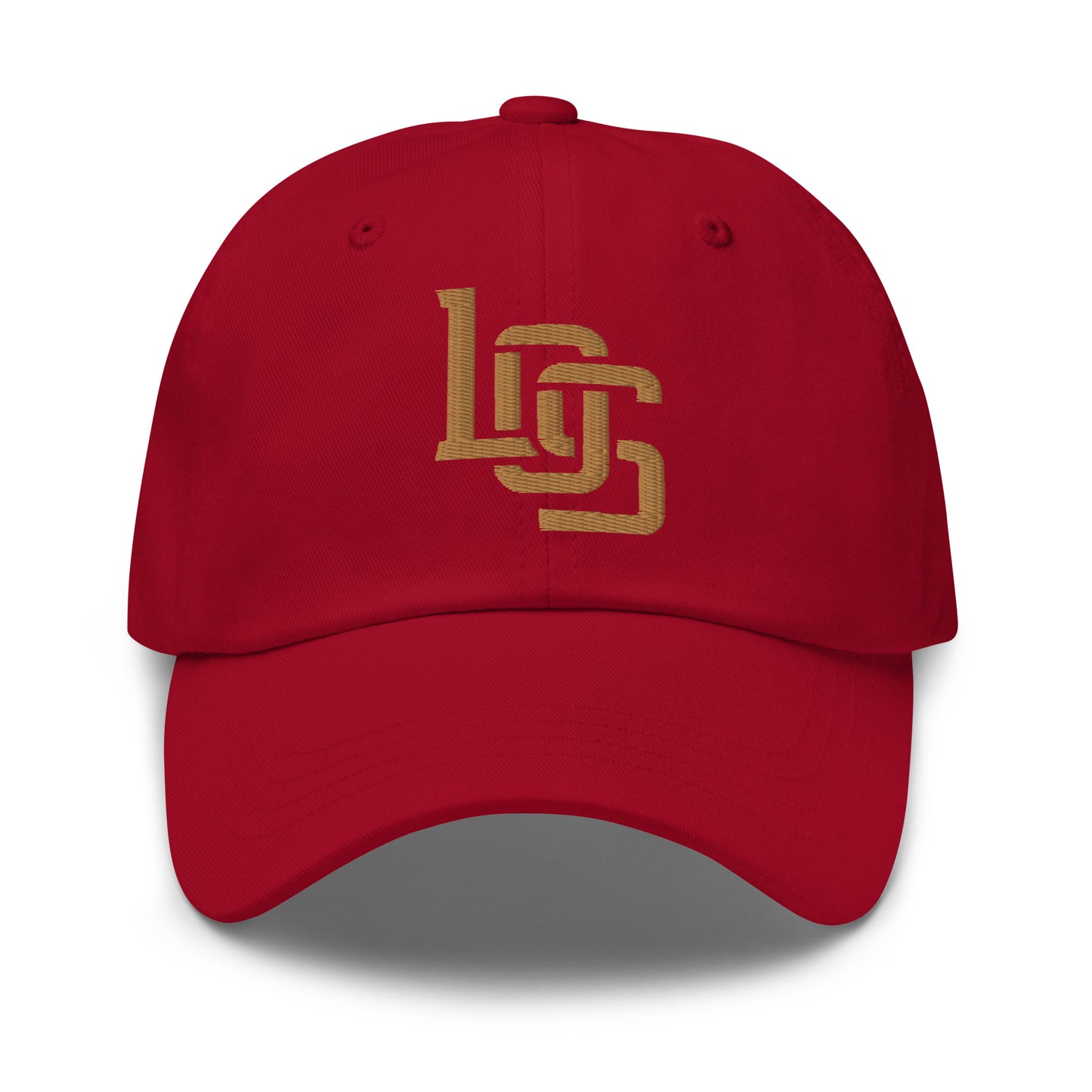 "LOS" Classic Dad Hat | E Luna Brand ESSENTIAL | 2 Old Gold Thread Logos