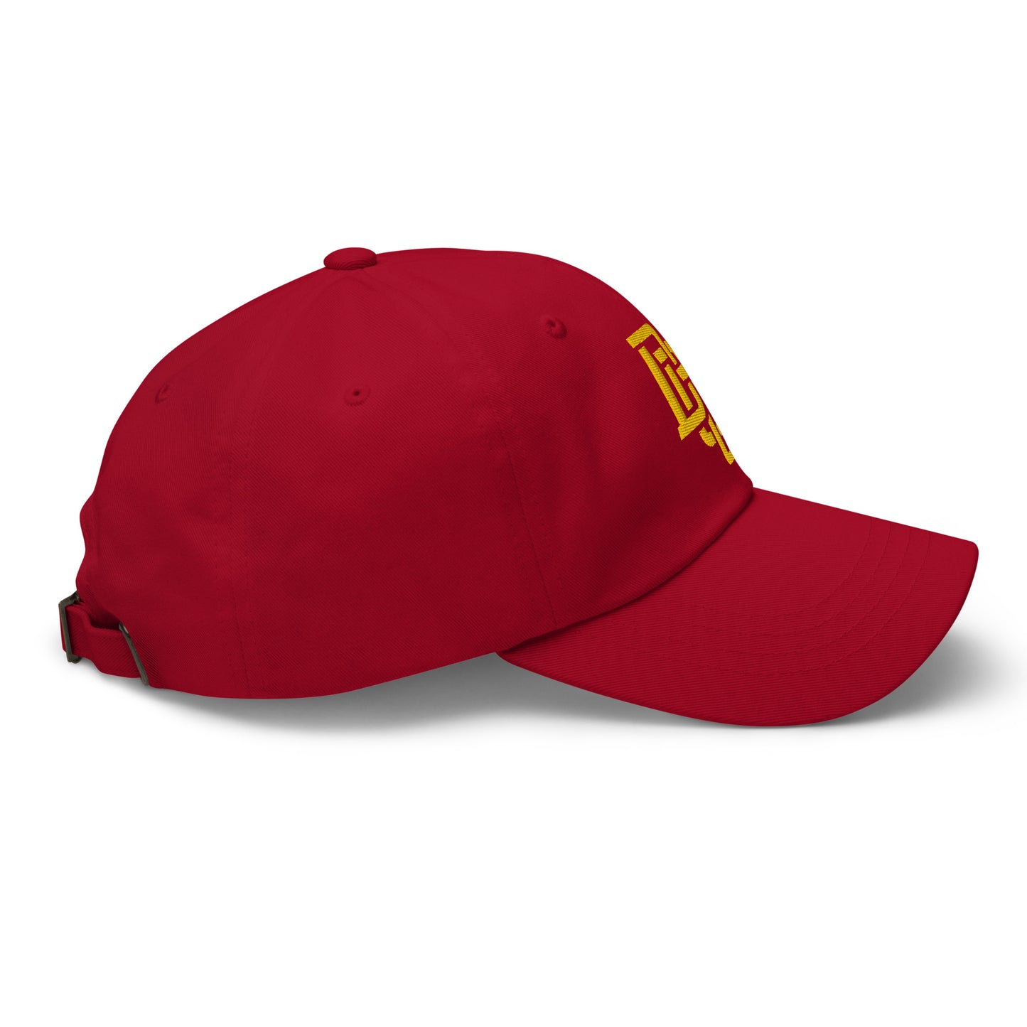 "DGO" Classic Dad Hat | Yupoong 6245CM | E Luna Brand ESSENTIAL Duocrest 2 Gold Thread Logos: Front & Left