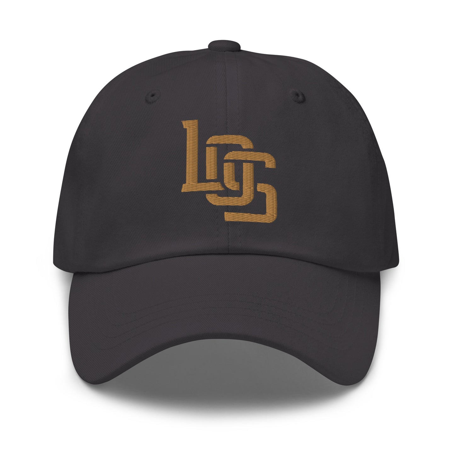 "LOS" Classic Dad Hat | E Luna Brand ESSENTIAL | 2 Old Gold Thread Logos