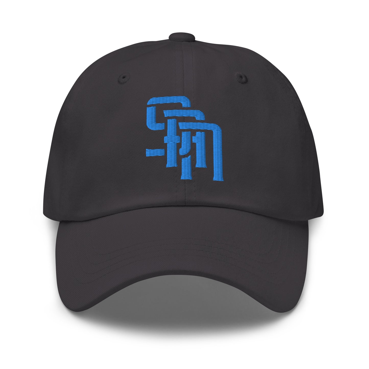 "SAN" Classic Dad Hat | Yupoong 6245CM | E Luna Brand ESSENTIAL Duocrest 2 Aqua/Teal Thread Logos: Front & Left