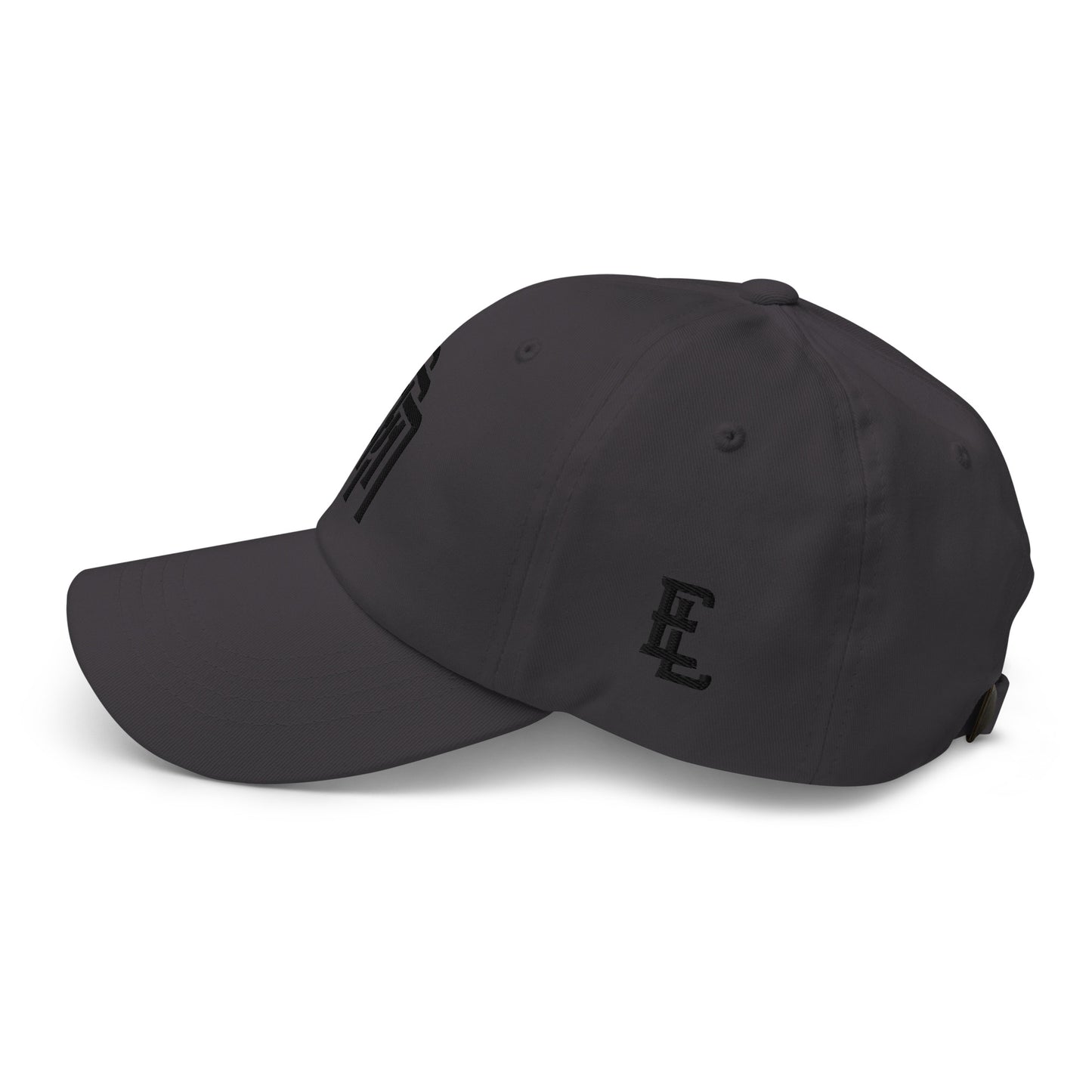 "SAN" Classic Dad Hat | Yupoong 6245CM | E Luna Brand ESSENTIAL Duocrest 2 Black Thread Logos: Front & Left