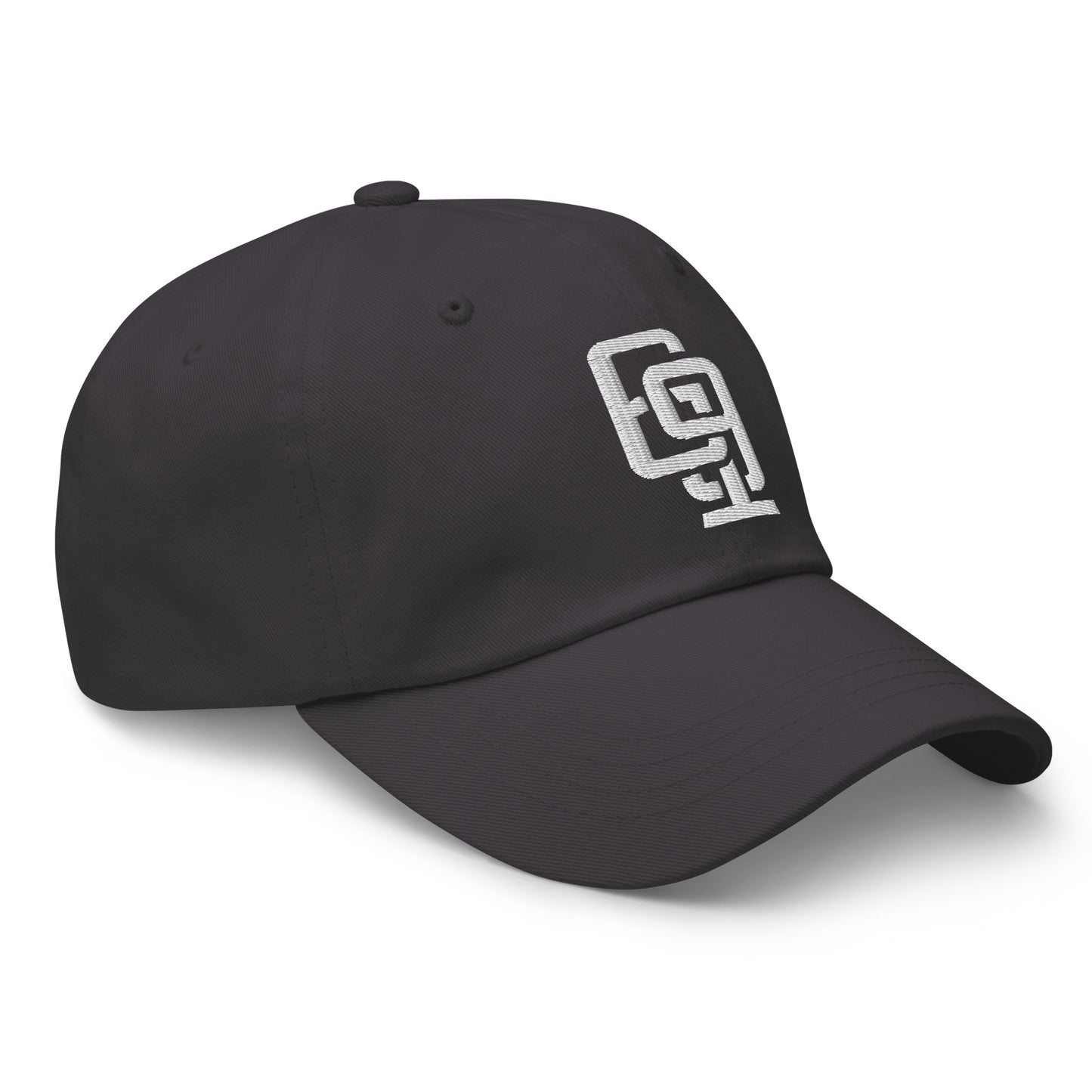 "619" Classic Dad Hat | Yupoong 6245CM | E Luna Brand ESSENTIAL Duocrest 2 White Thread Logos: Front & Left