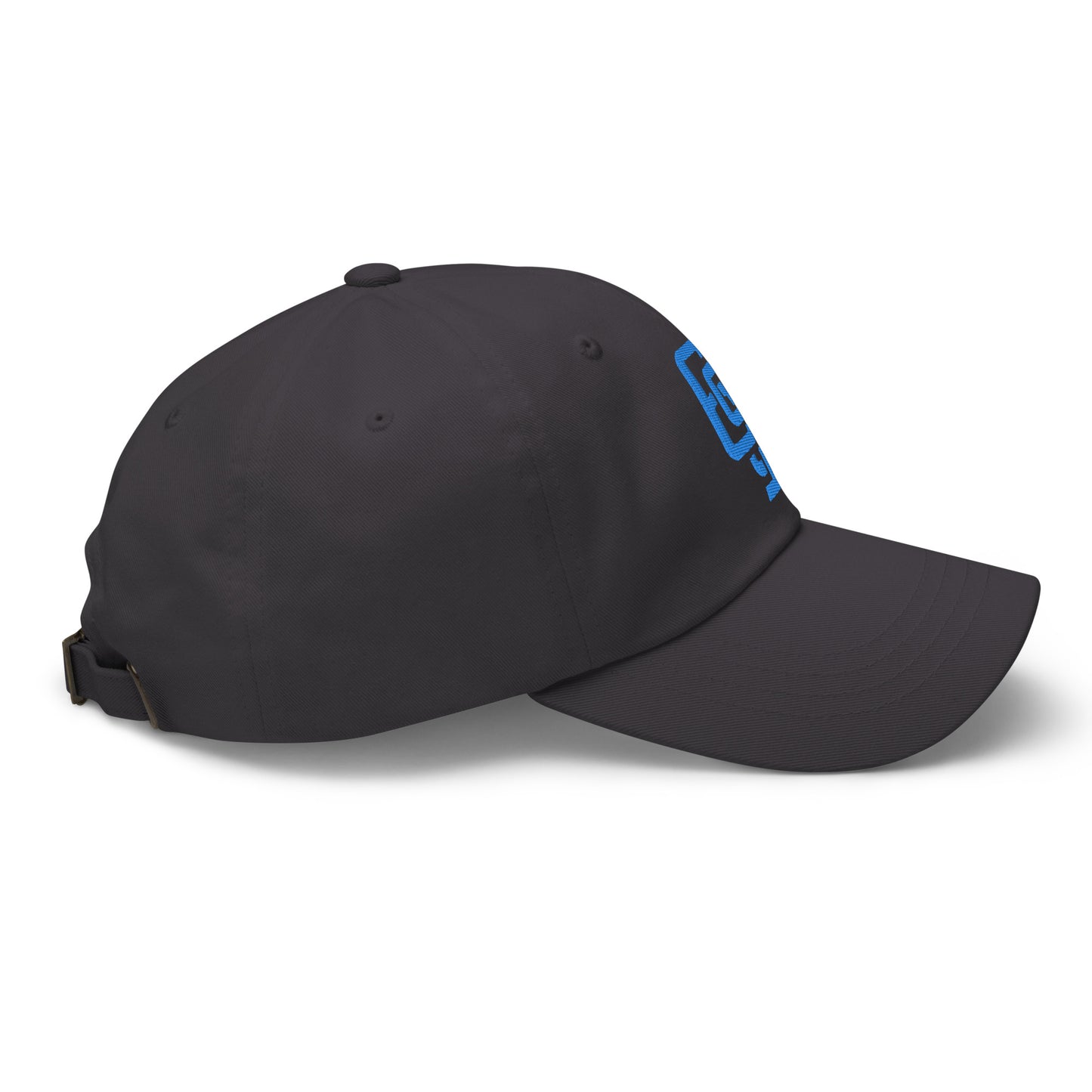 "619" Classic Dad Hat | Yupoong 6245CM | E Luna Brand ESSENTIAL Duocrest 2 Aqua/Teal Thread Logos: Front & Left