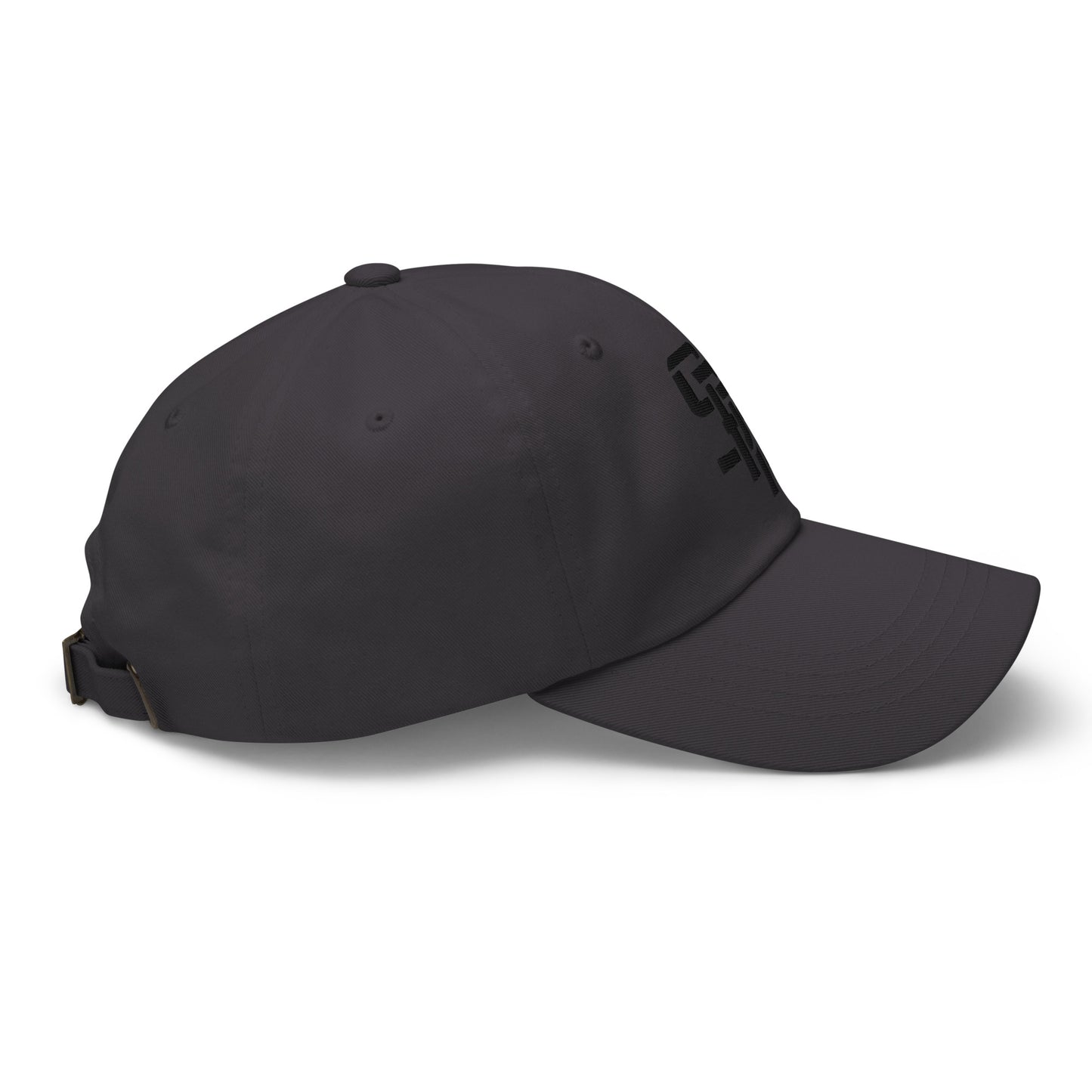 "SAN" Classic Dad Hat | Yupoong 6245CM | E Luna Brand ESSENTIAL Duocrest 2 Black Thread Logos: Front & Left