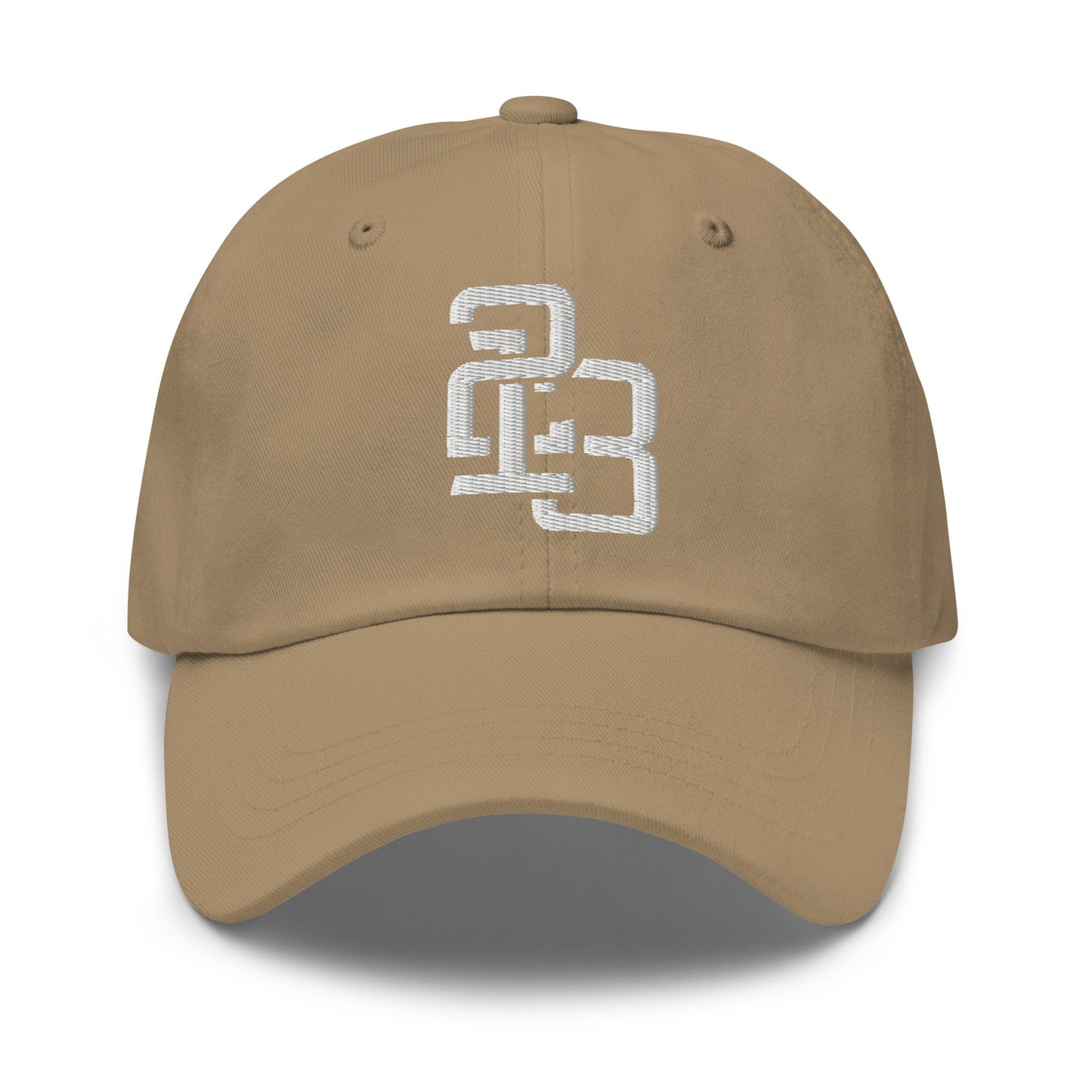 "213" Classic Dad Hat | Yupoong 6245CM | E Luna ESSENTIAL Duocrest 2 White Thread Front & Left Side Logos