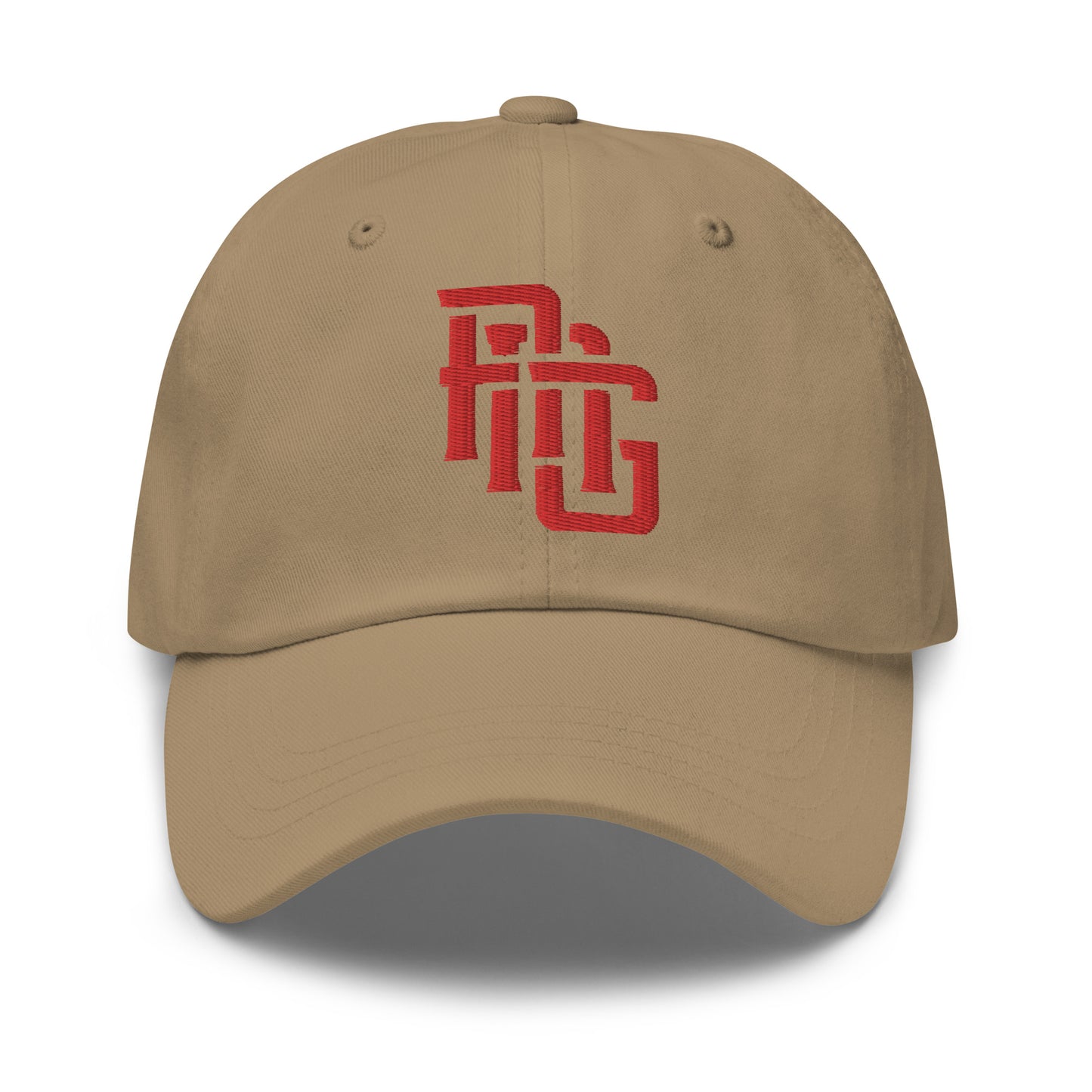 "ANG" Classic Dad Hat | E Luna Brand ESSENTIAL | 2 Red Thread Logos