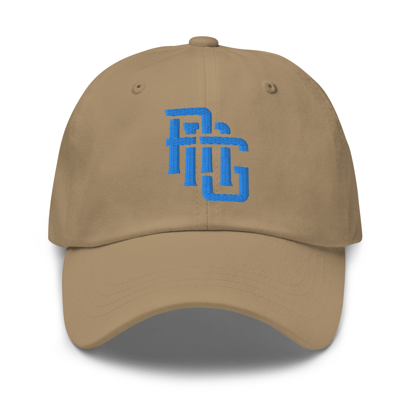 "ANG" Classic Dad Hat | E Luna Brand ESSENTIAL | 2 Aqua/Teal Thread Logos