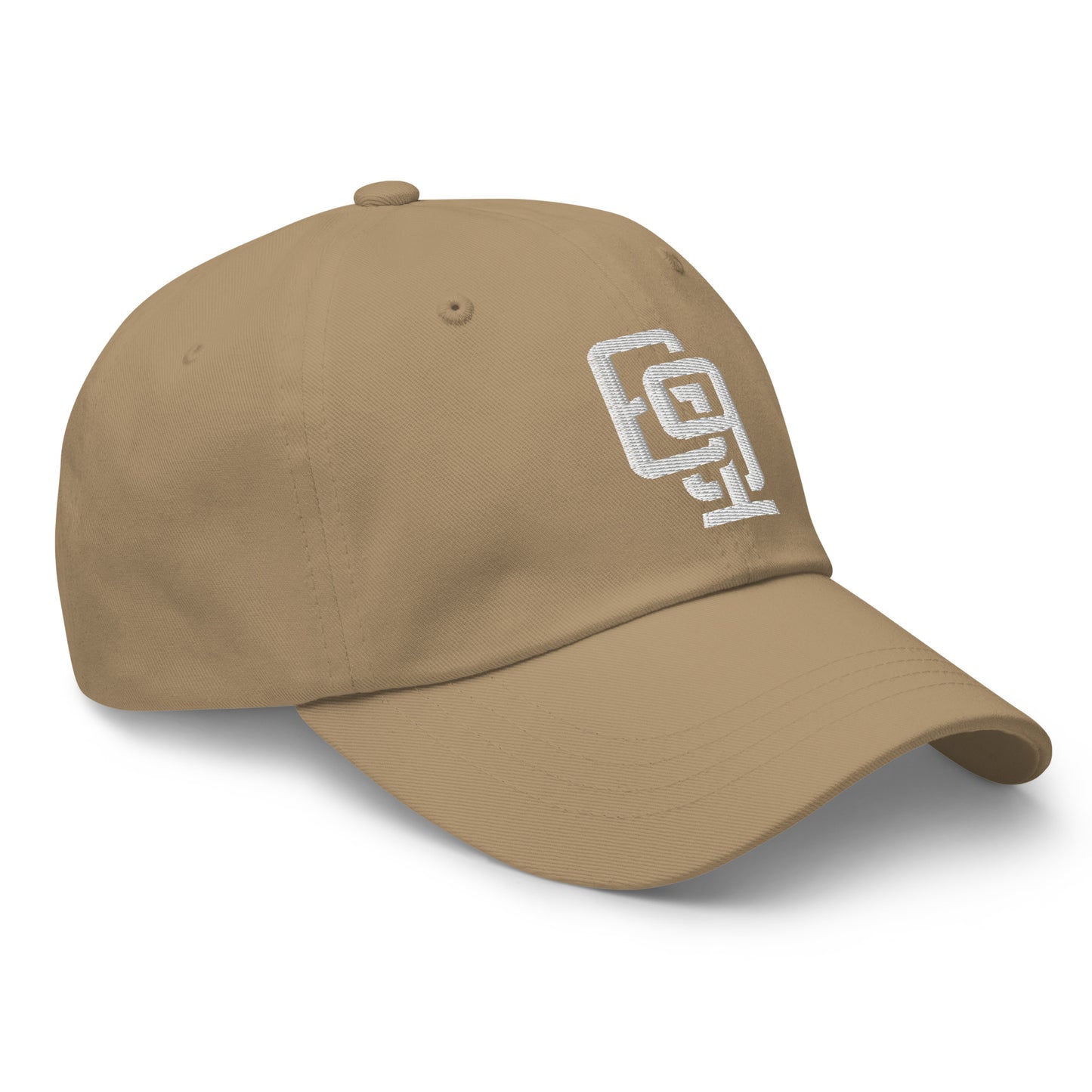 "619" Classic Dad Hat | Yupoong 6245CM | E Luna Brand ESSENTIAL Duocrest 2 White Thread Logos: Front & Left