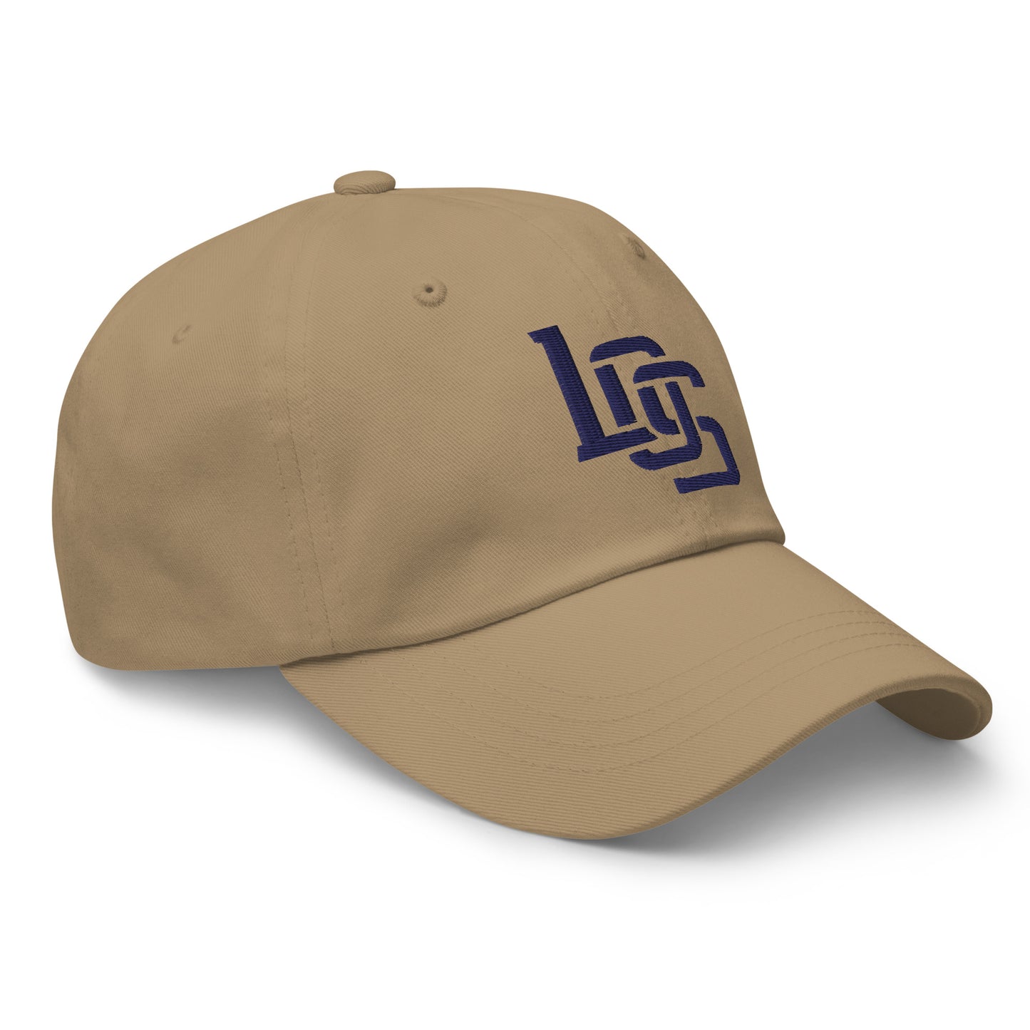 "LOS" Classic Dad Hat | E Luna Brand ESSENTIAL | 2 Navy Thread Logos