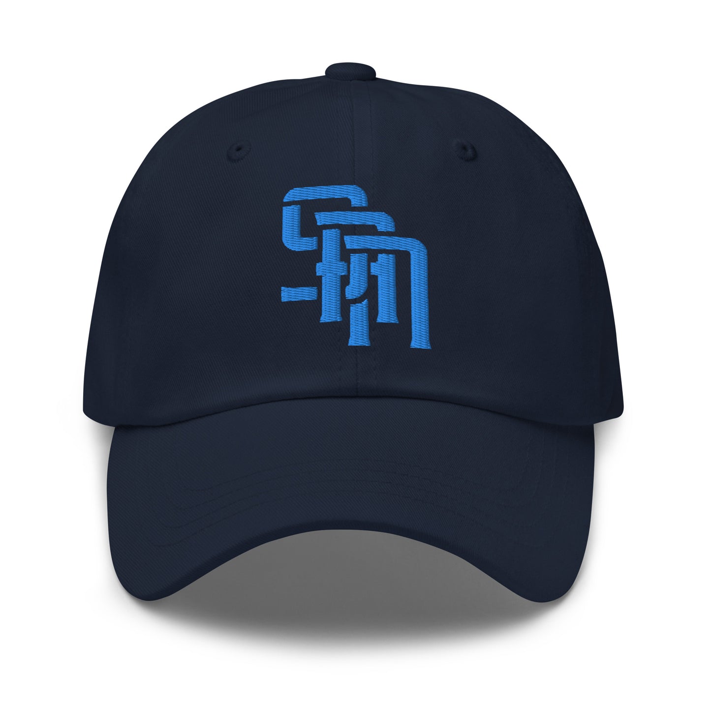 "SAN" Classic Dad Hat | Yupoong 6245CM | E Luna Brand ESSENTIAL Duocrest 2 Aqua/Teal Thread Logos: Front & Left