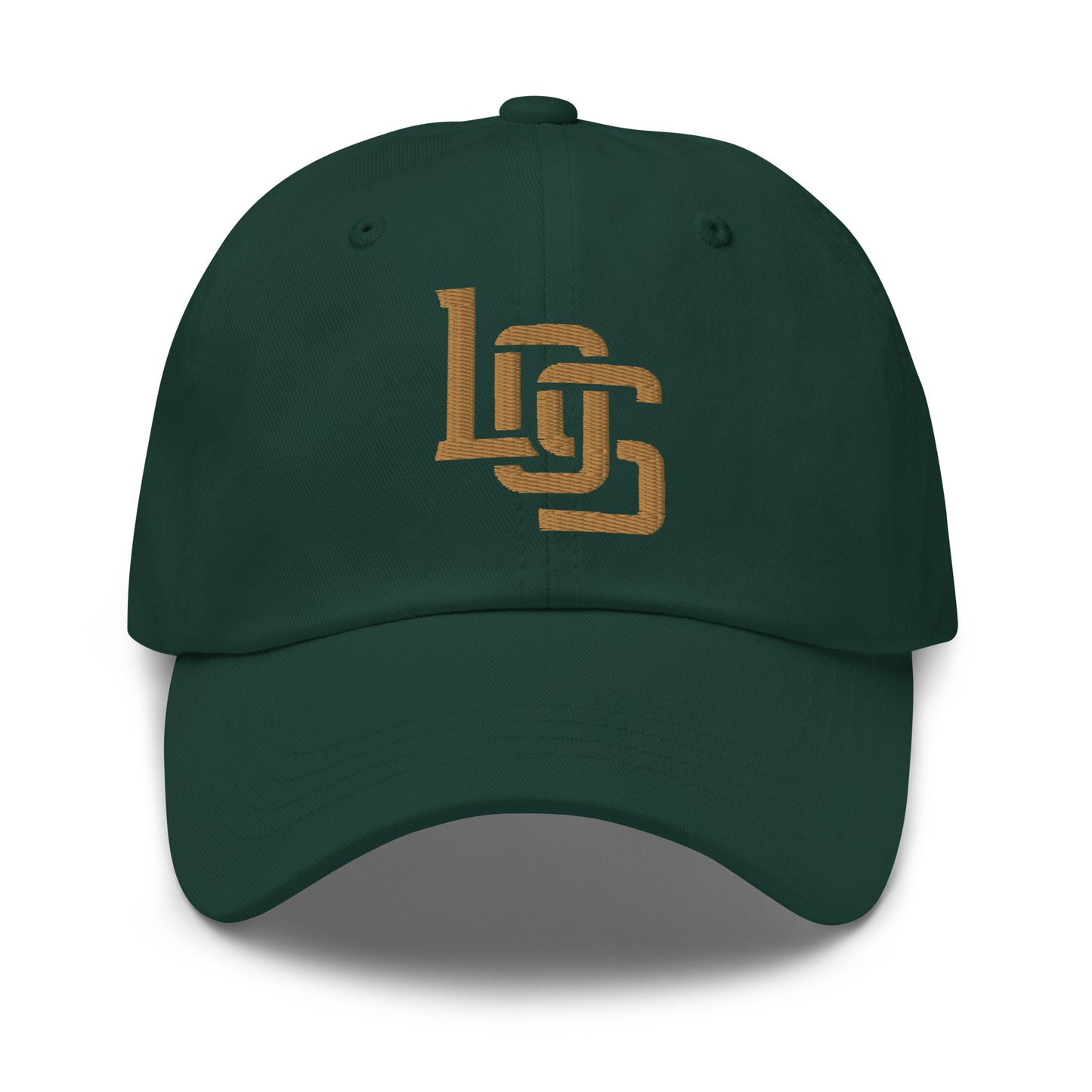 "LOS" Classic Dad Hat | E Luna Brand ESSENTIAL | 2 Old Gold Thread Logos