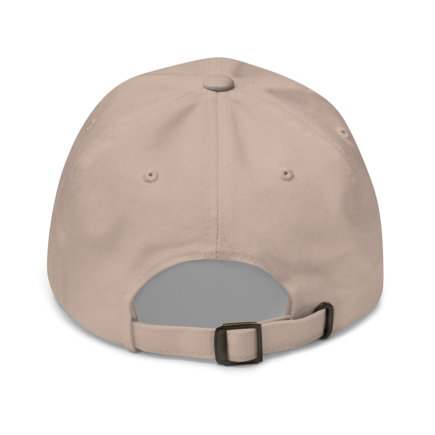 "619" Classic Dad Hat | Yupoong 6245CM | E Luna Brand ESSENTIAL Duocrest 2 Red Thread Logos: Front & Left