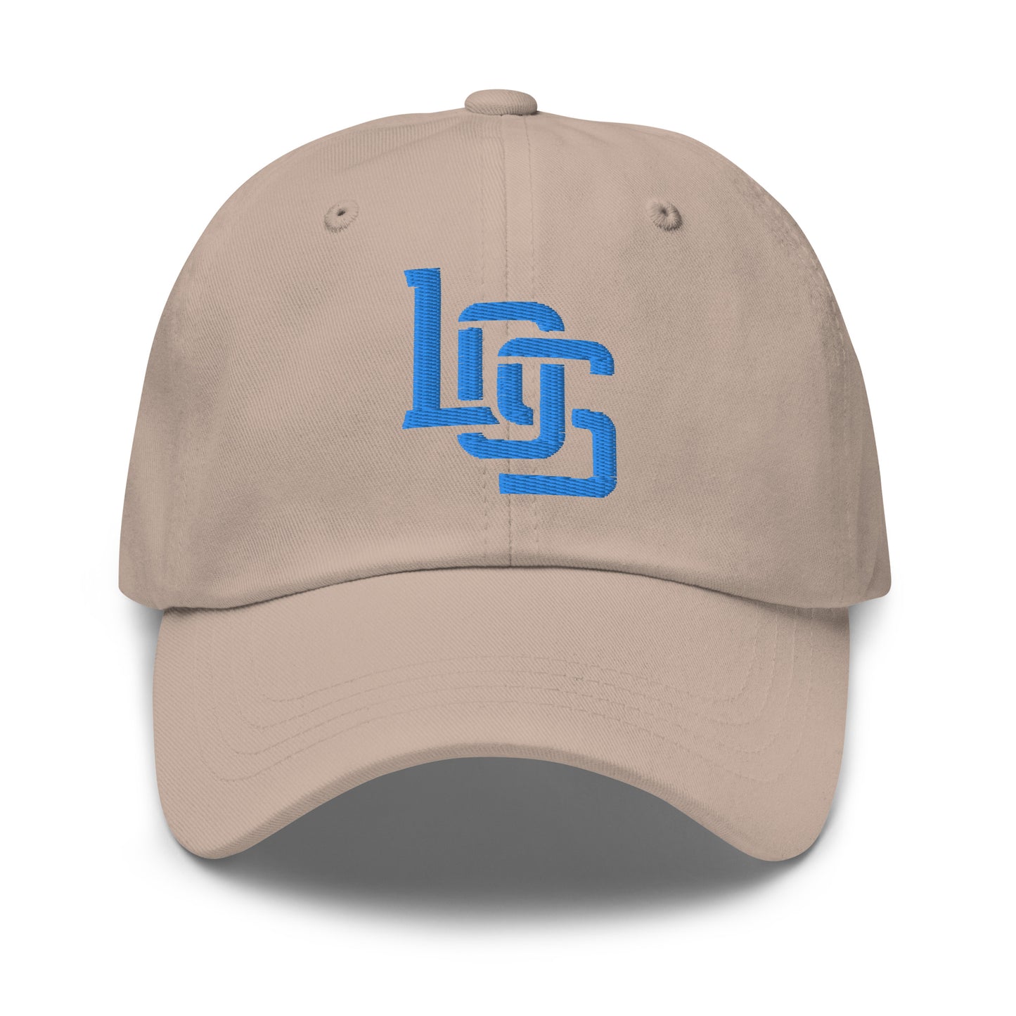 "LOS" Classic Dad Hat | E Luna Brand ESSENTIAL | 2 Aqua/Teal Thread Logos