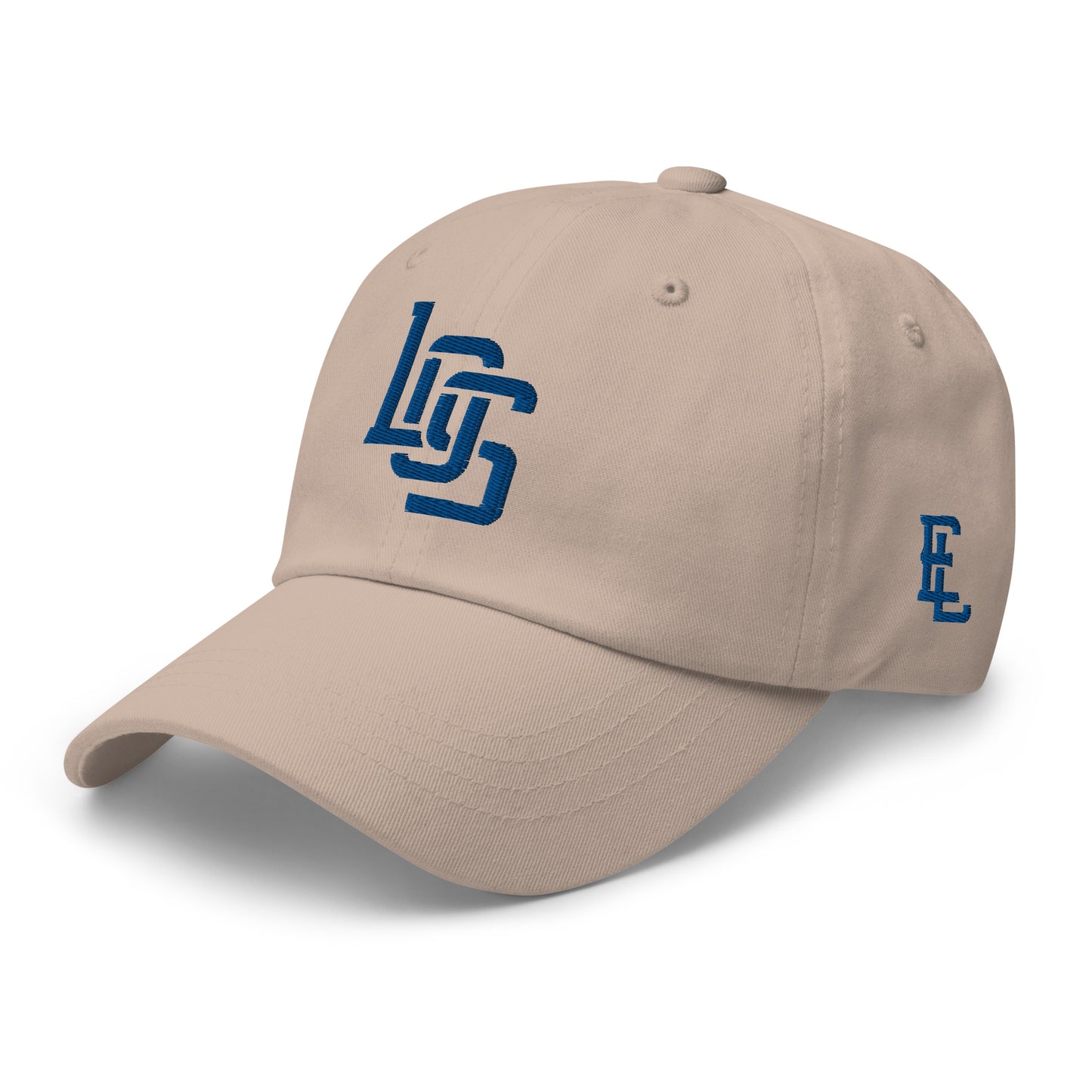 "LOS" Classic Dad Hat | E Luna Brand ESSENTIAL | 2 Royal Thread Logos