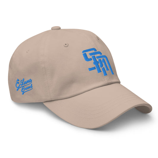 Gorra clásica "SAN" para papá | E Luna Brand PREMIUM | 4 logotipos en hilo color aguamarina/verde azulado | Edición 3D Puff