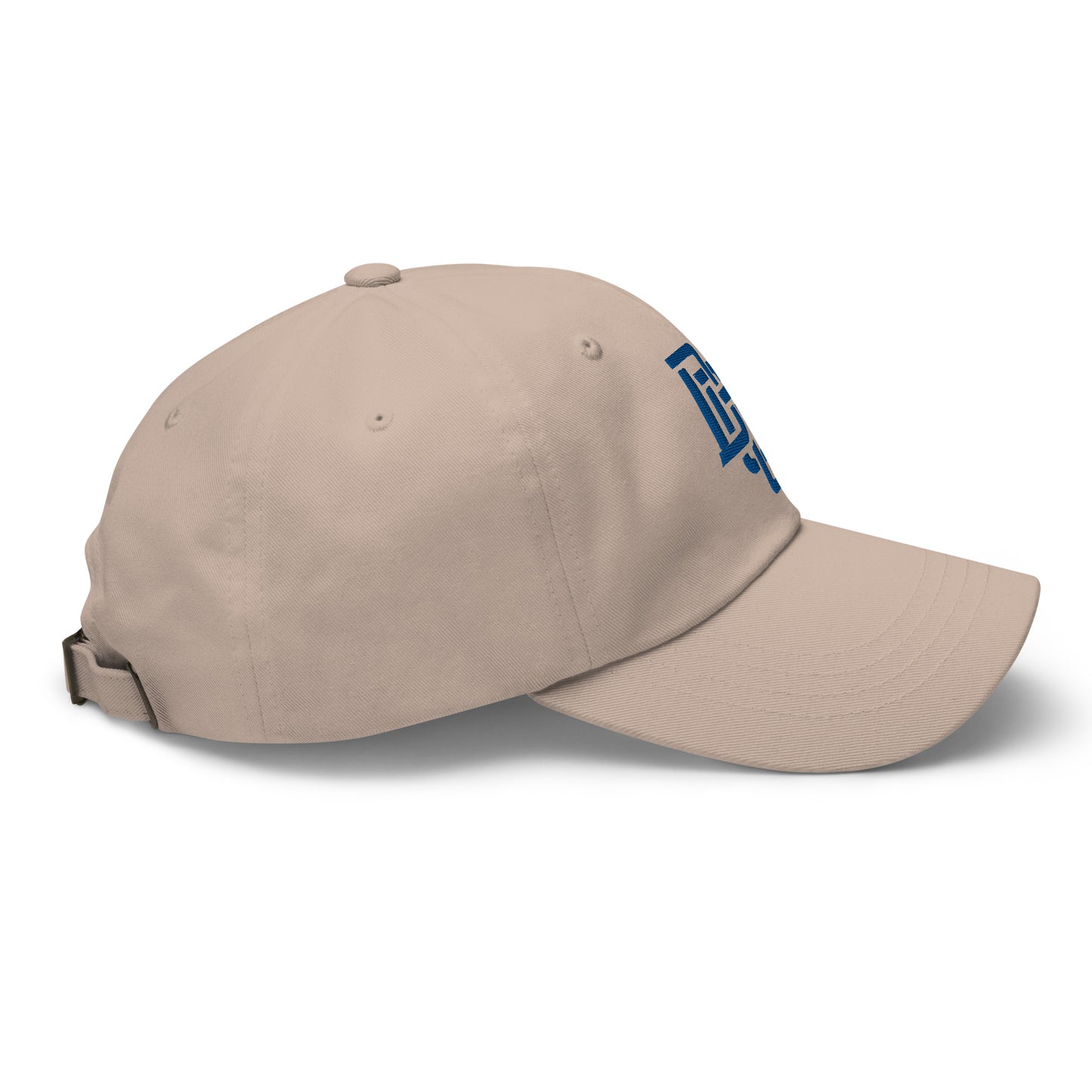 "DGO" Classic Dad Hat | Yupoong 6245CM | E Luna Brand ESSENTIAL Duocrest 2 Royal Thread Logos: Front & Left
