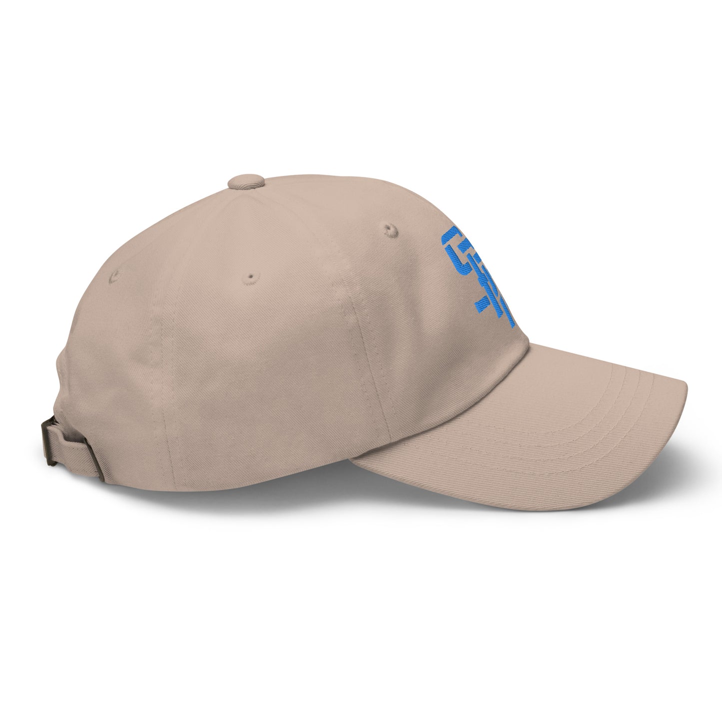 "SAN" Classic Dad Hat | Yupoong 6245CM | E Luna Brand ESSENTIAL Duocrest 2 Aqua/Teal Thread Logos: Front & Left