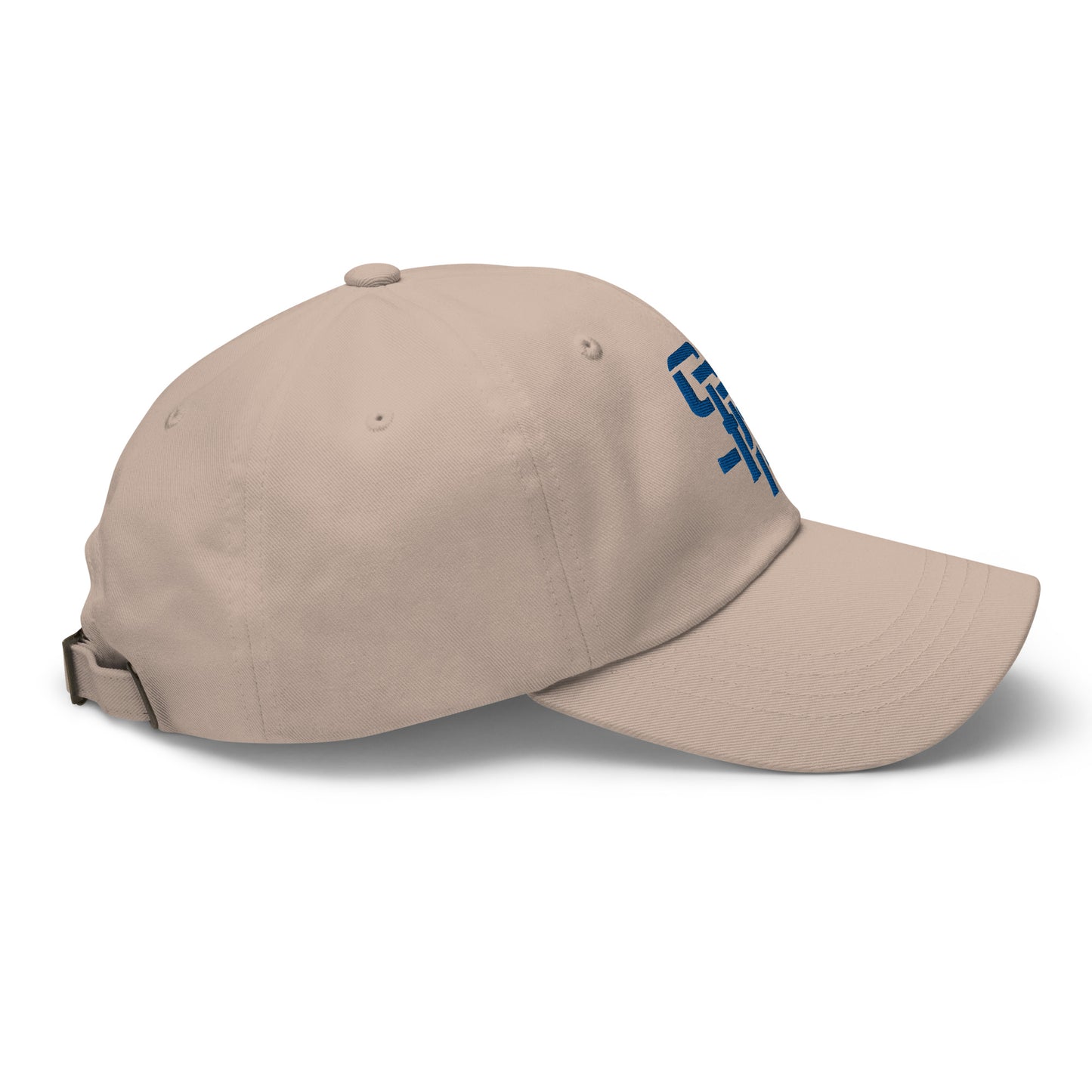 "SAN" Classic Dad Hat | Yupoong 6245CM | E Luna Brand ESSENTIAL Duocrest 2 Royal Thread Logos: Front & Left
