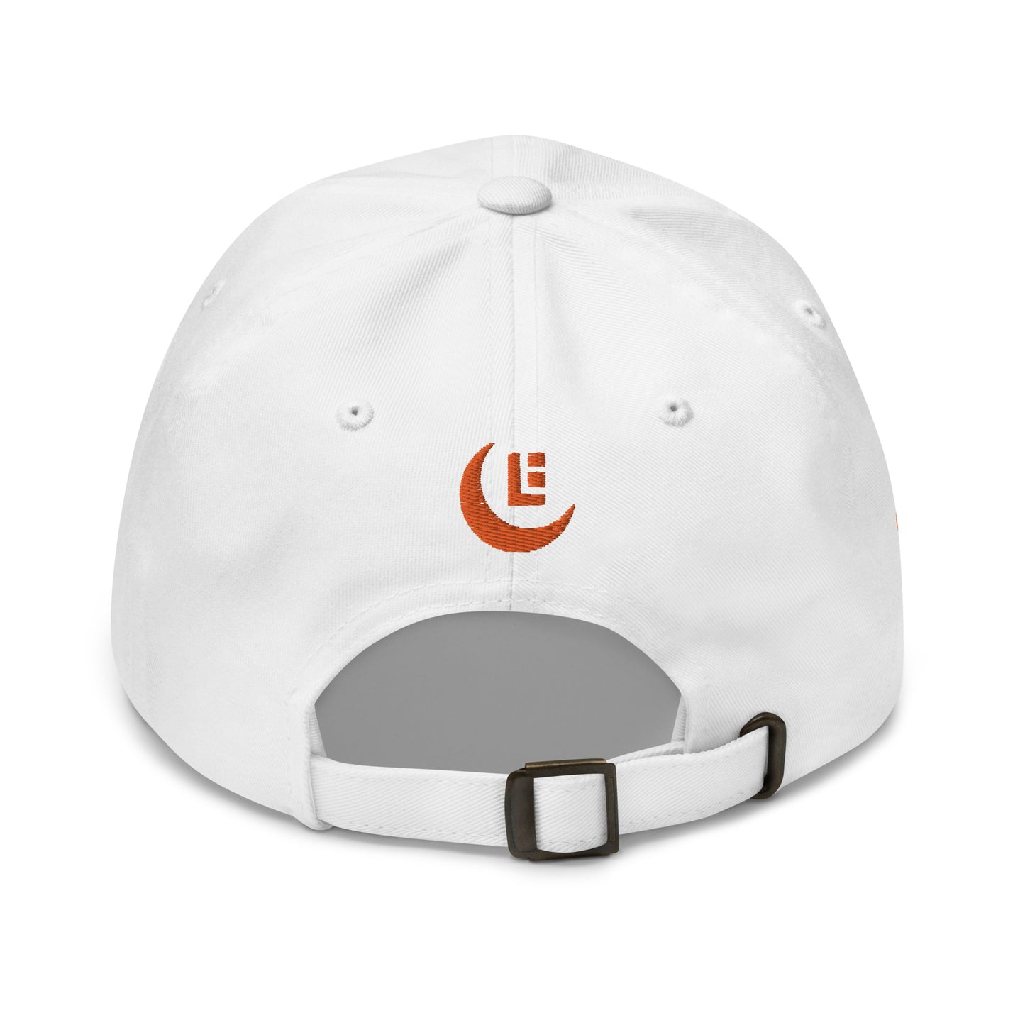 "SAN" Classic Dad Hat | E Luna Brand PREMIUM | 4 Orange Thread Logos | 3D Puff Edition